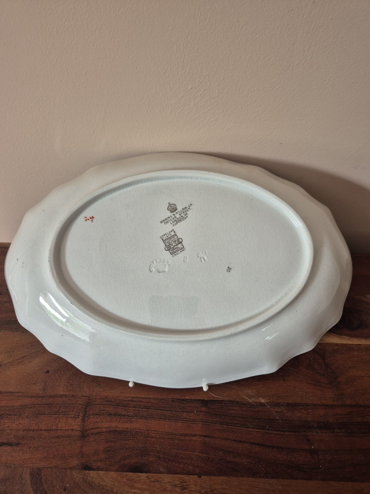 1900s SPODE Pheasant Pattern WARING AND GILLOW Oval Serving Plate