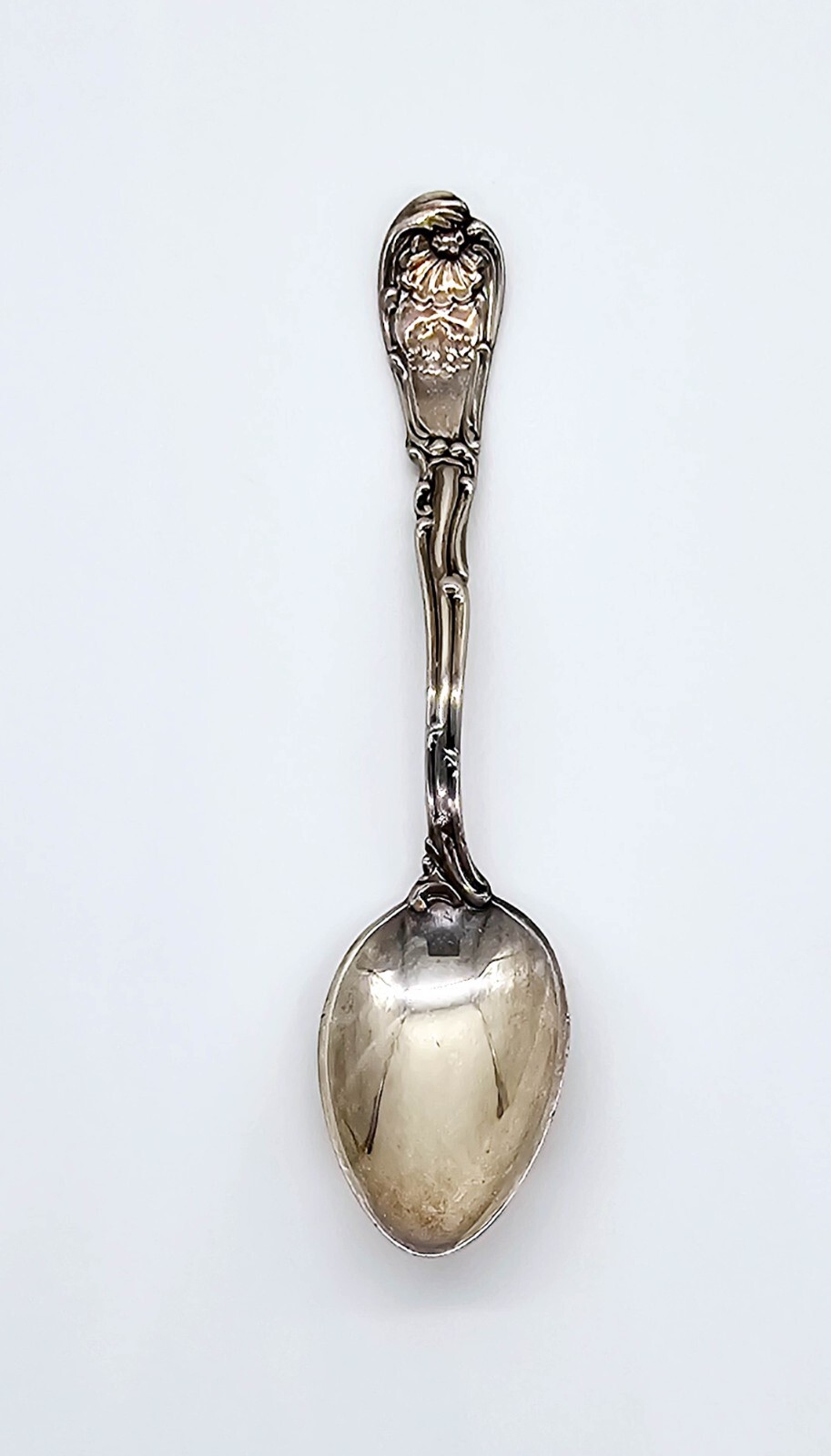 Gorham Demitasse Spoon 4-1/8” Waldorf-Astoria Silverplate Coffee Tea Wreath 13gr