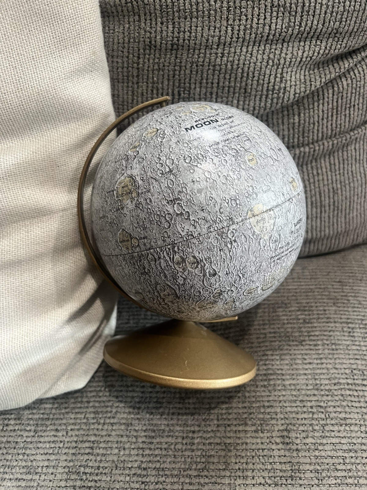 Vintage Replogle Globe The Moon Authentic 6in Model. PRE~OWNED