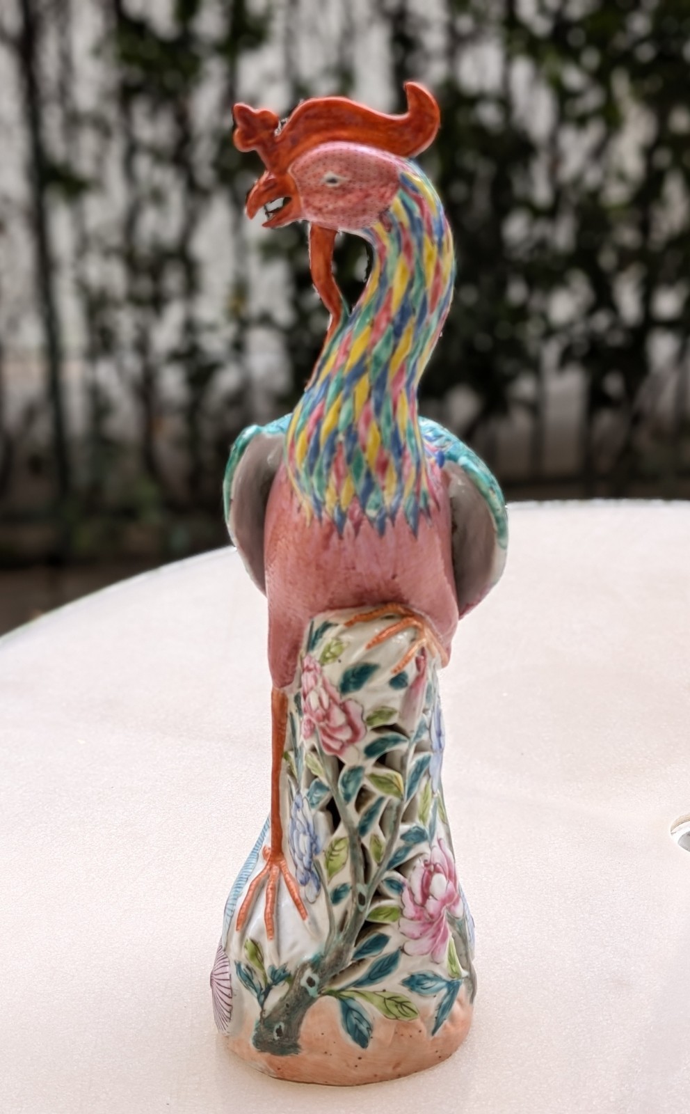 Antique Chinese Porcelain 16.75 in. Phoenix Fenghuang Bird