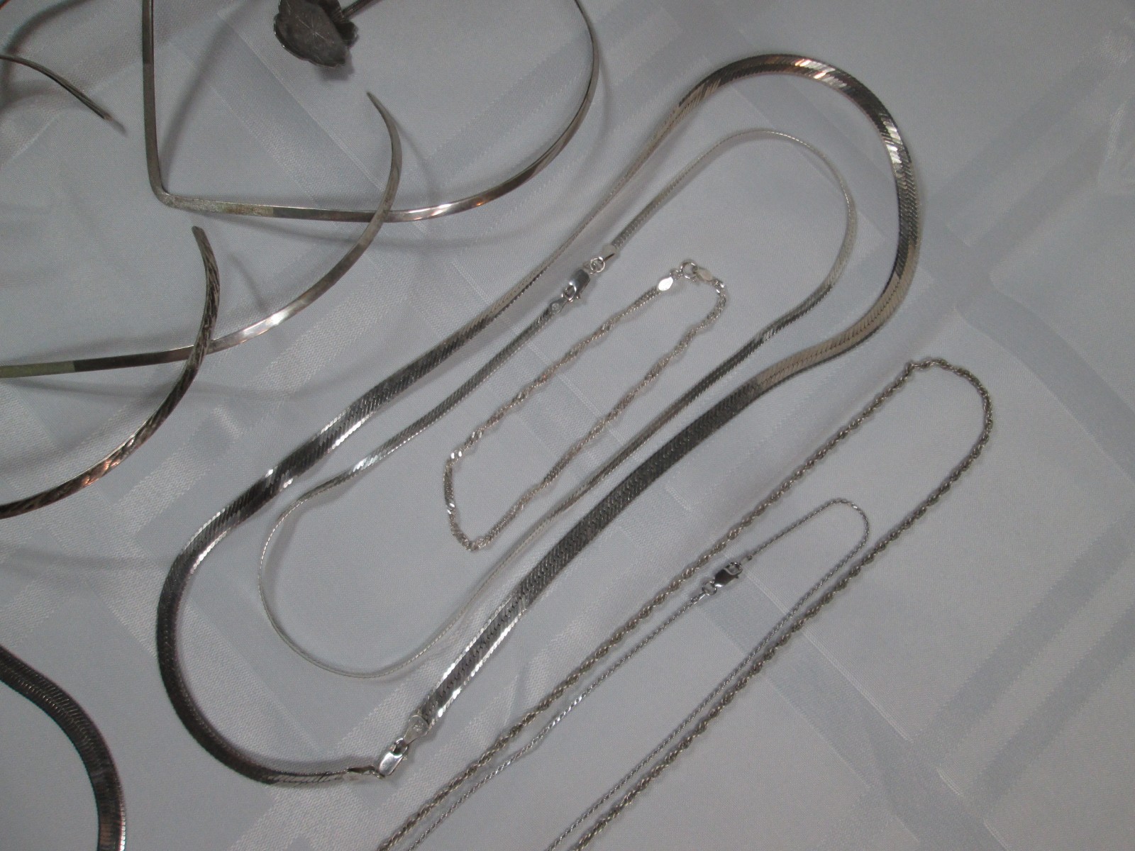 925 Sterling Silver 322 Grams Lot Necklaces Bracelets Charms Rings NOT SCRAP