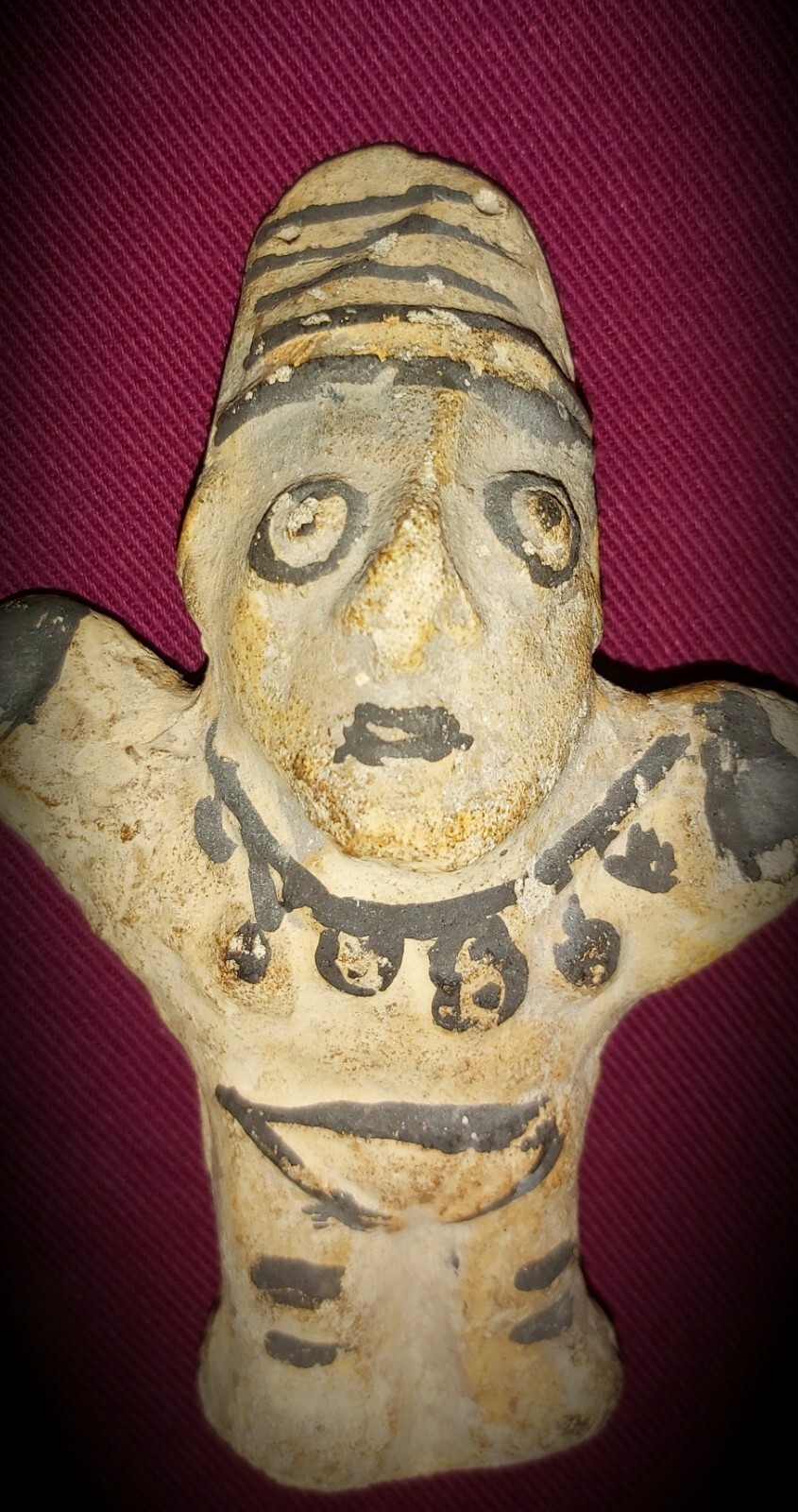 Pre-Columbian, 2 Chancay, Clay Figures ( c.1000 – 1400)