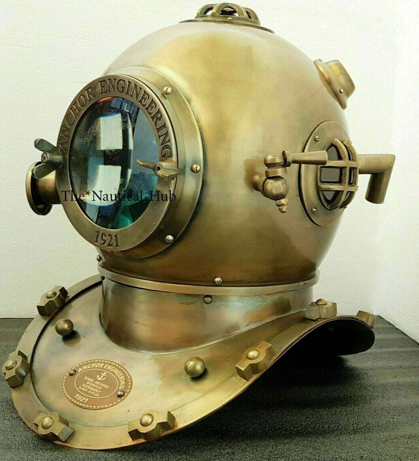 Diving Divers Helmet Antique Anchor Engineering Deep Sea Scuba 18″ Helmet Decor