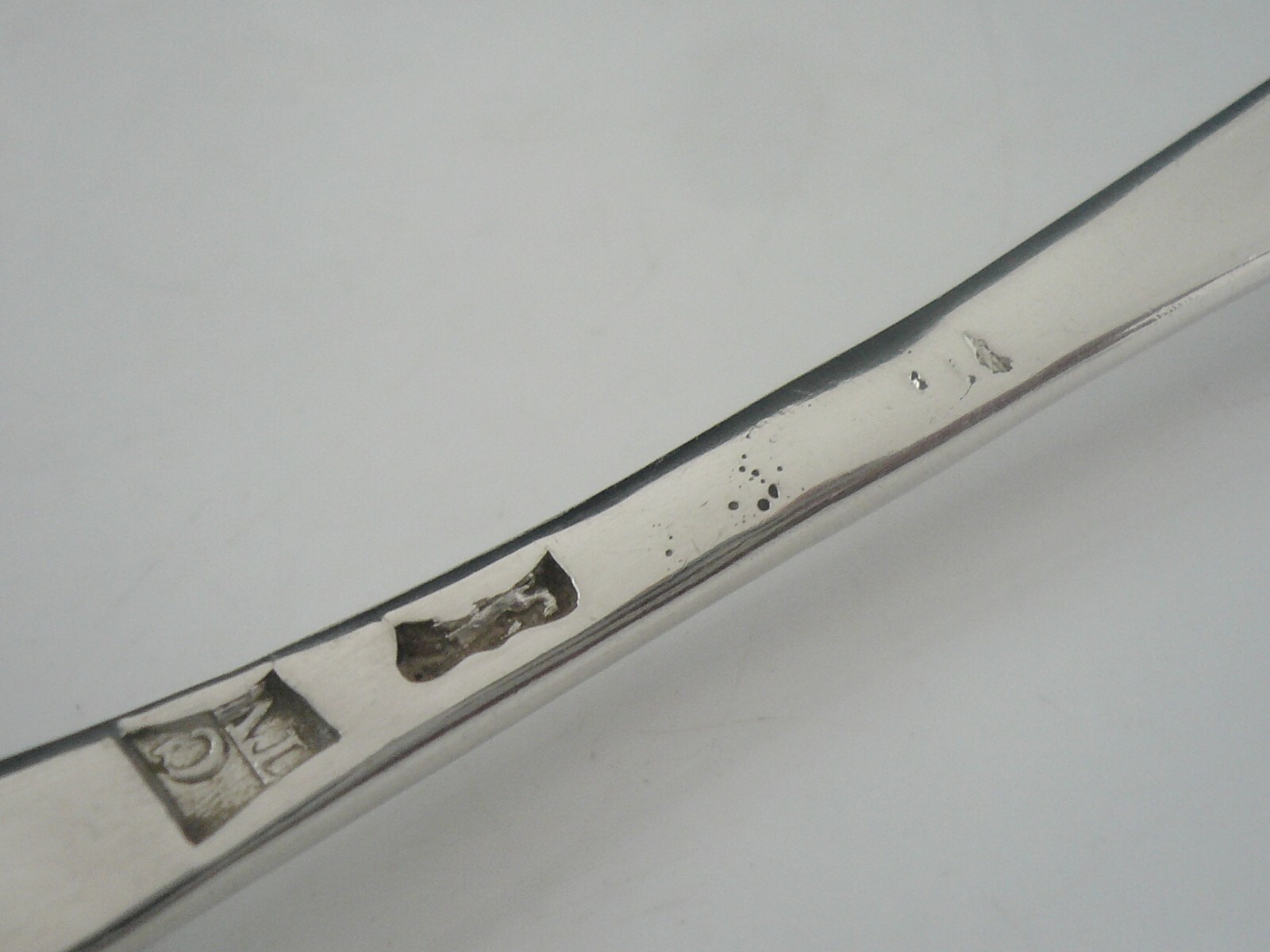 Sterling Silver Hanoverian Table Spoon, Antique c.1765, Thomas & William Chawner