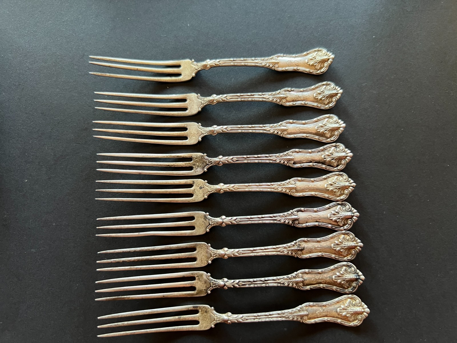 Sterling Silver Strawberry Berry Fork Daniel Low Josephine **READ** Monogrammed