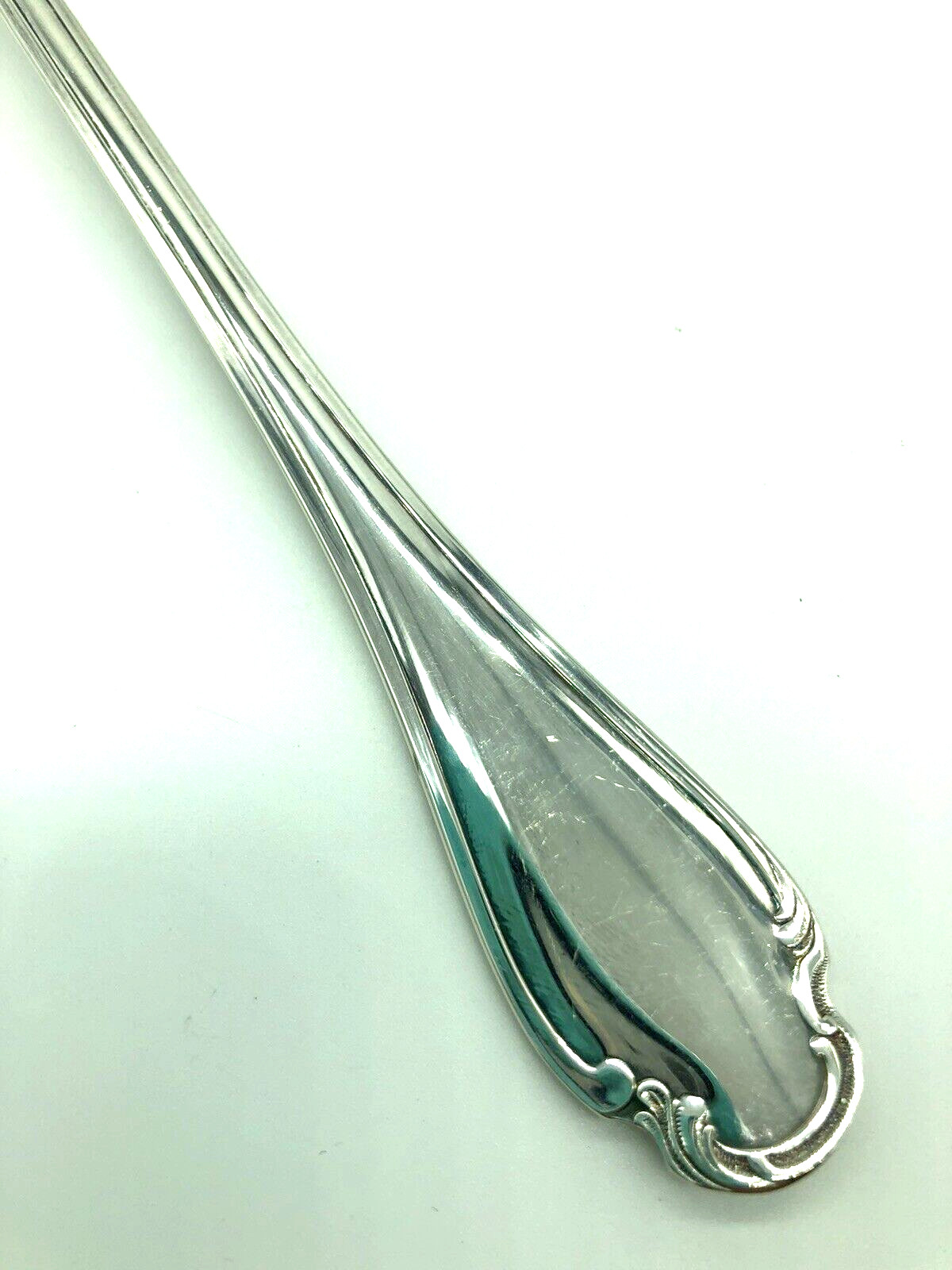 Pompadour Serving Fork by Christofle France Silver Plated Large 10″
