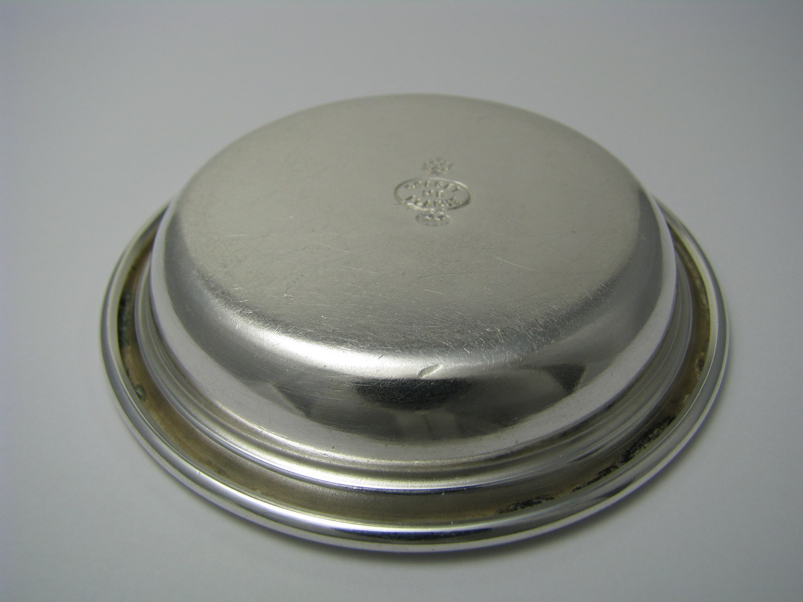 FRAGET SILVER PLATED KIDDUSH CUP UNDERPLATE Russian Empire/Poland ca1896 Mono TM