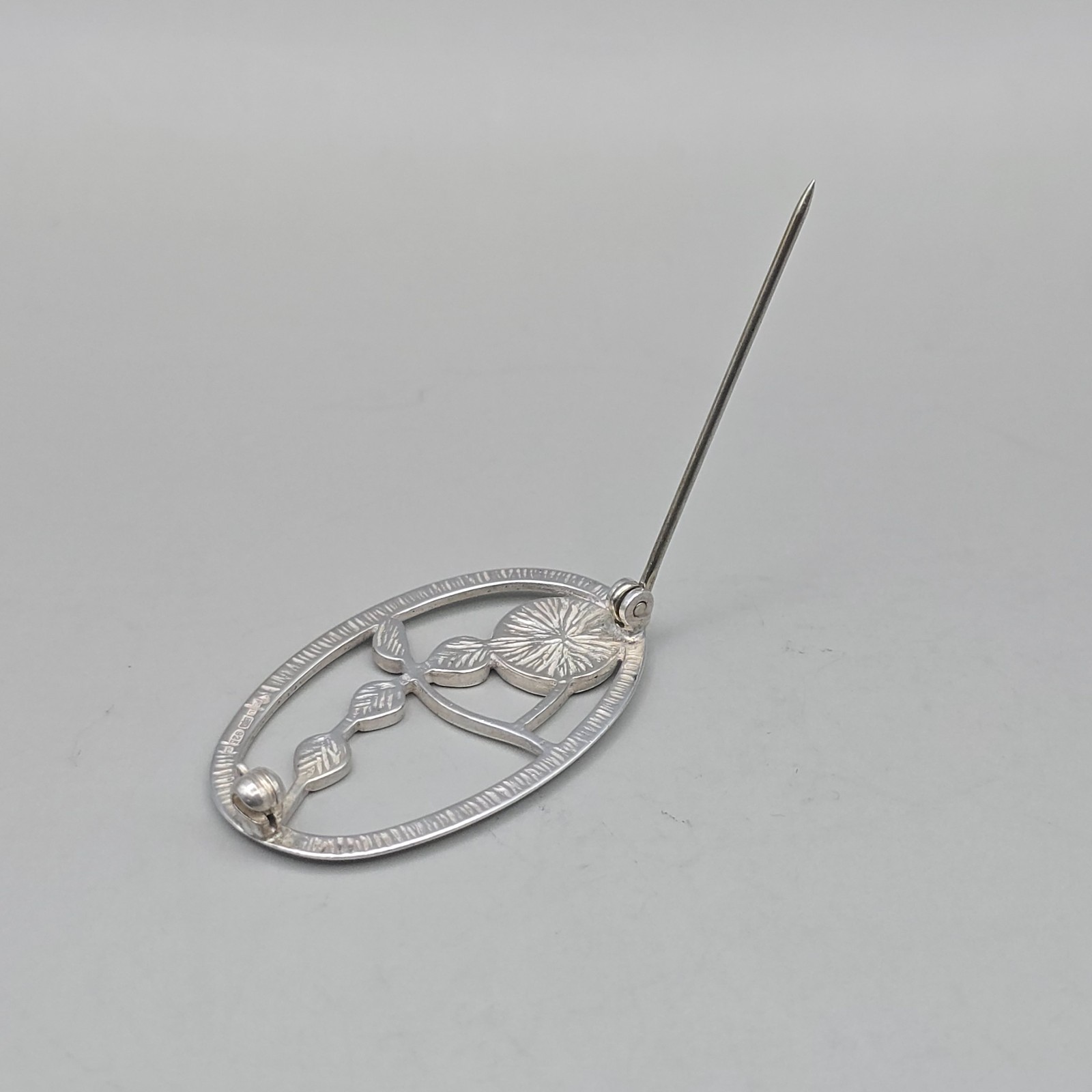 Sterling Silver Glasgow Rose Brooch – Carrick Jewellery CJL Mackintosh Style Pin