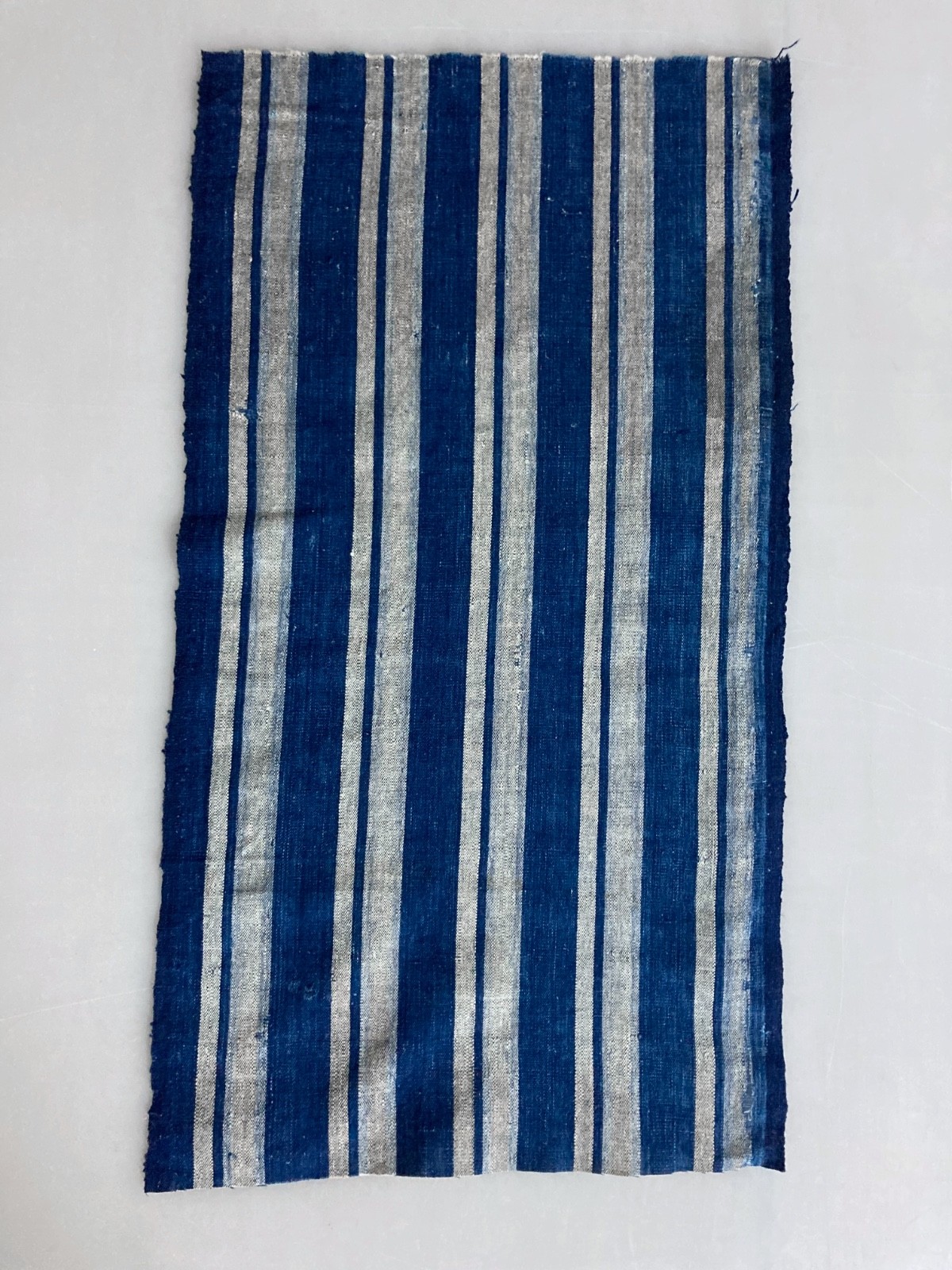 Authentic Antique Japanese Indigo Boro Textile Fabric 24.5″ x 13.25″
