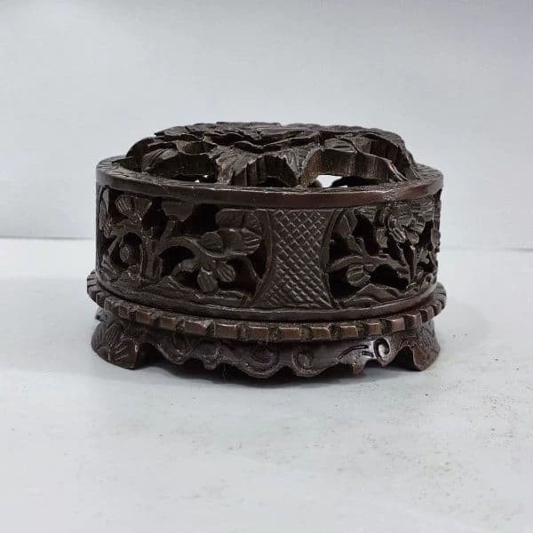 KORO Plum blossom Orchid Bamboo Chrysanthemum Incense Burner Bronze Vtg