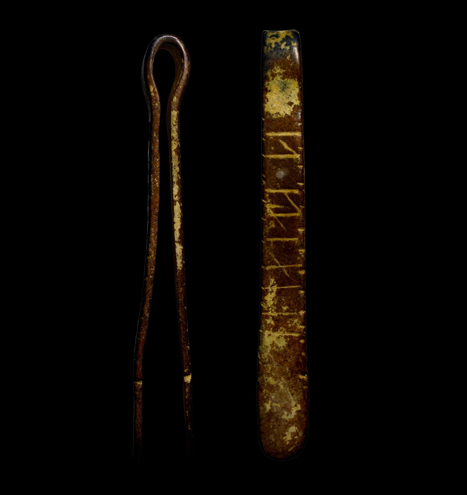 Ancient Roman Bronze Tweezers Grooming Medical Tool 100AD Authentic Ancient Art