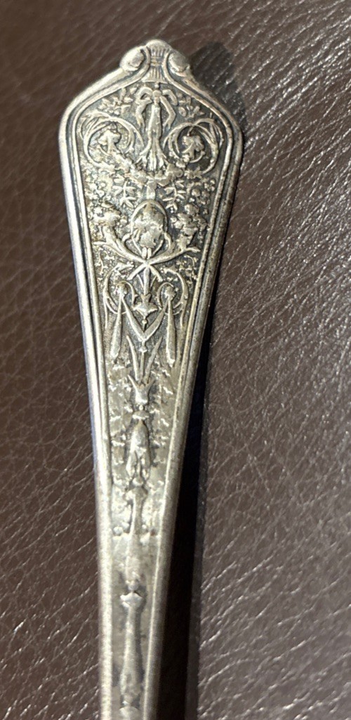Antique 1876 Gorham Lady Washington Master Butter Knife Sterling Silver NO MONO