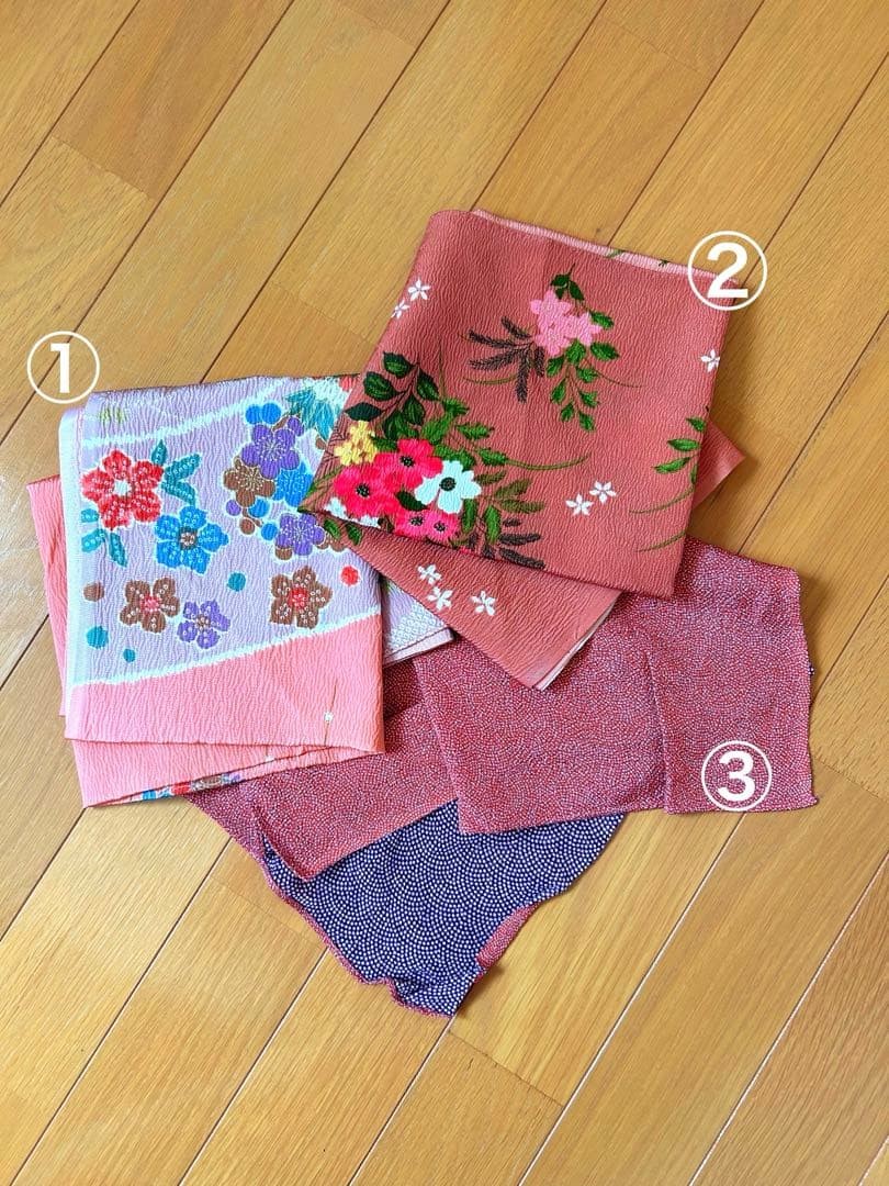 Furoshiki Set of 2 Floral & Glitter Rayon/Nylon 70cm72cm Pack