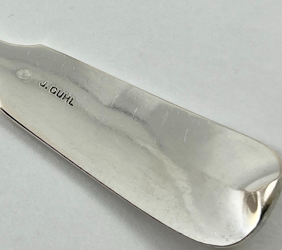 Antique German 800 Silver Pastry Server J Cuhl Hamburg 88g Engraved
