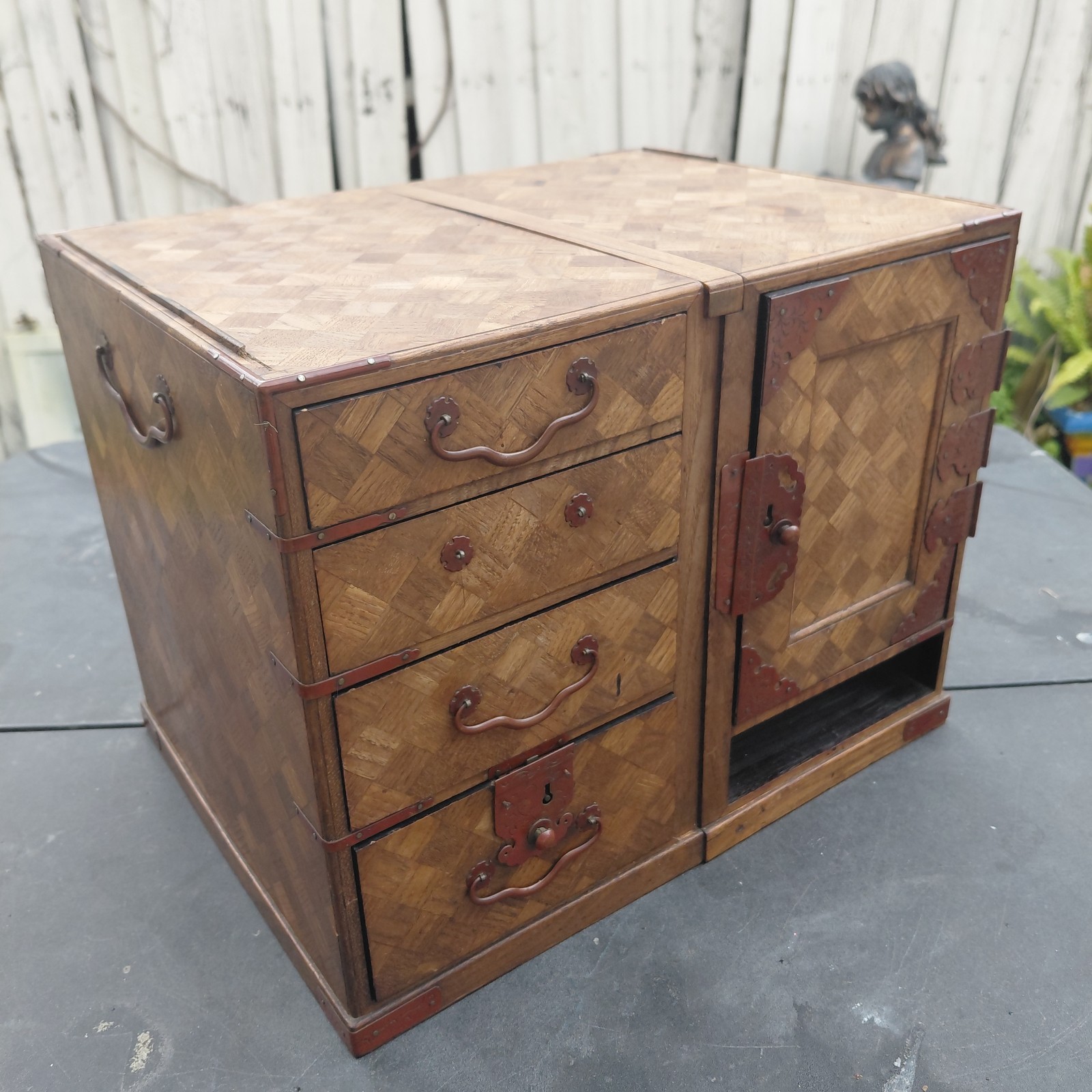 Antique Japanese Meiji Period Travelling Scribes/ Campaign Desk From the 1880’s