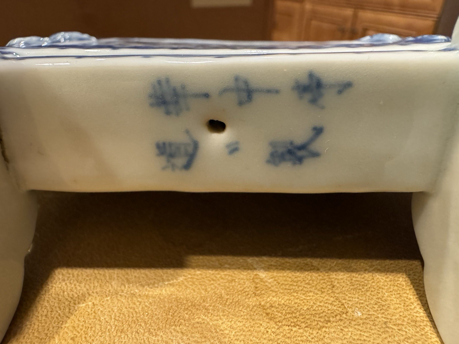 RARE Vintage Chinese Porcelain Table Screen Free Standing ART Piece NO Reserve