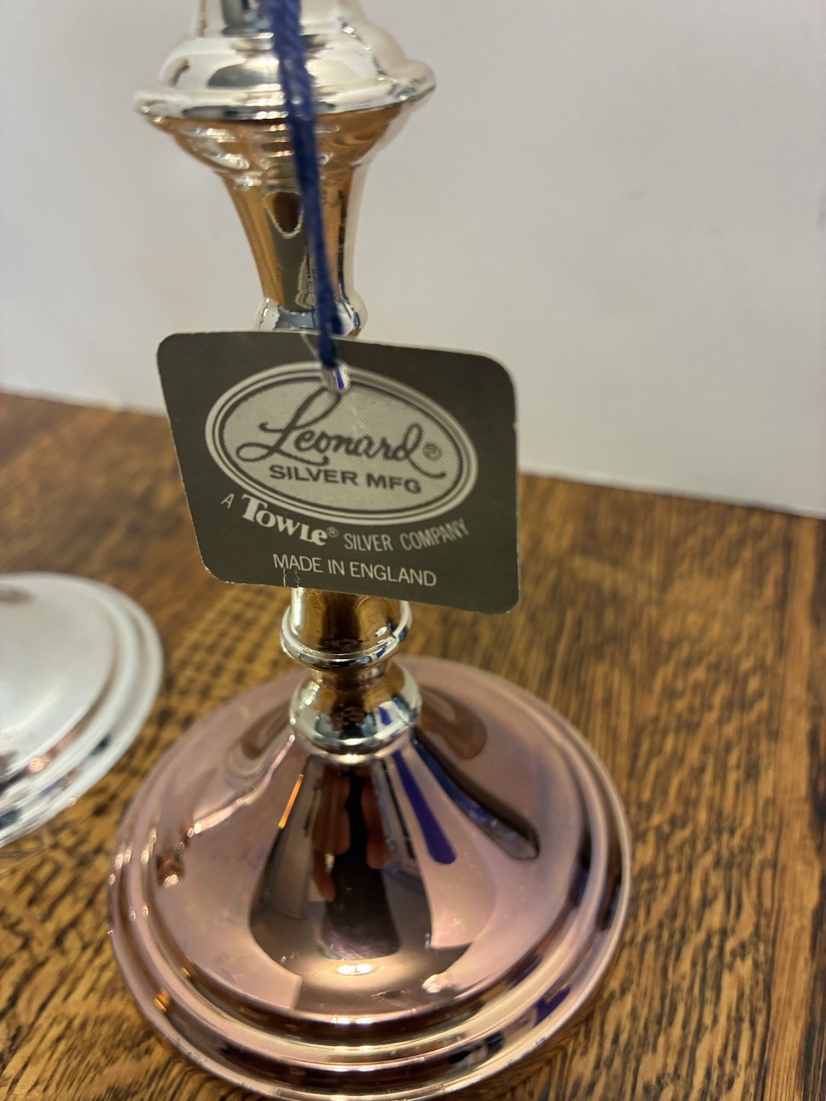 Leonard Silver Plated Candlesticks Set Of Two Towle Silver Company Mix Match