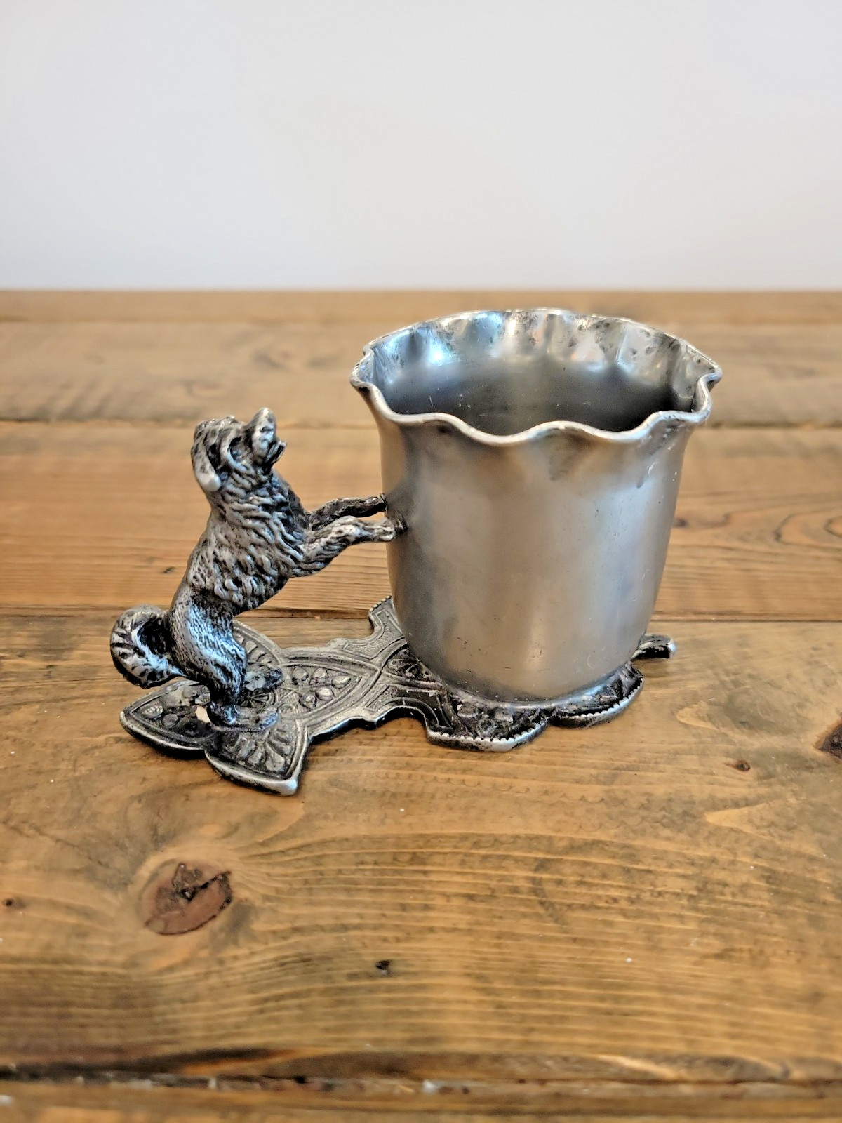Rare LYONS SILVER Co Quadruple Silverplated – Dog Toothpick Holder