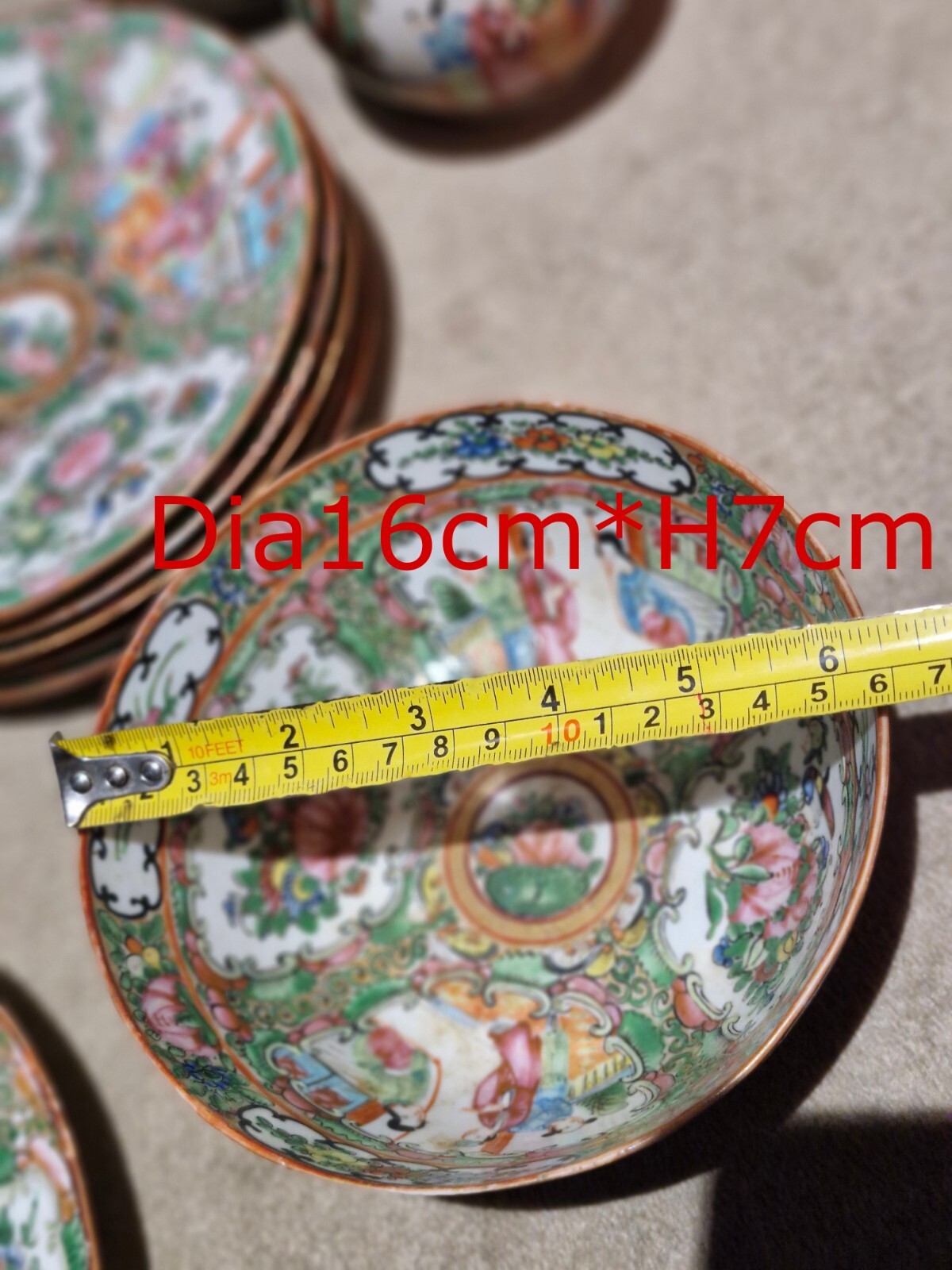 Late Qing Dynasty large Chines export familie rose porcelain dinner set 34pcs