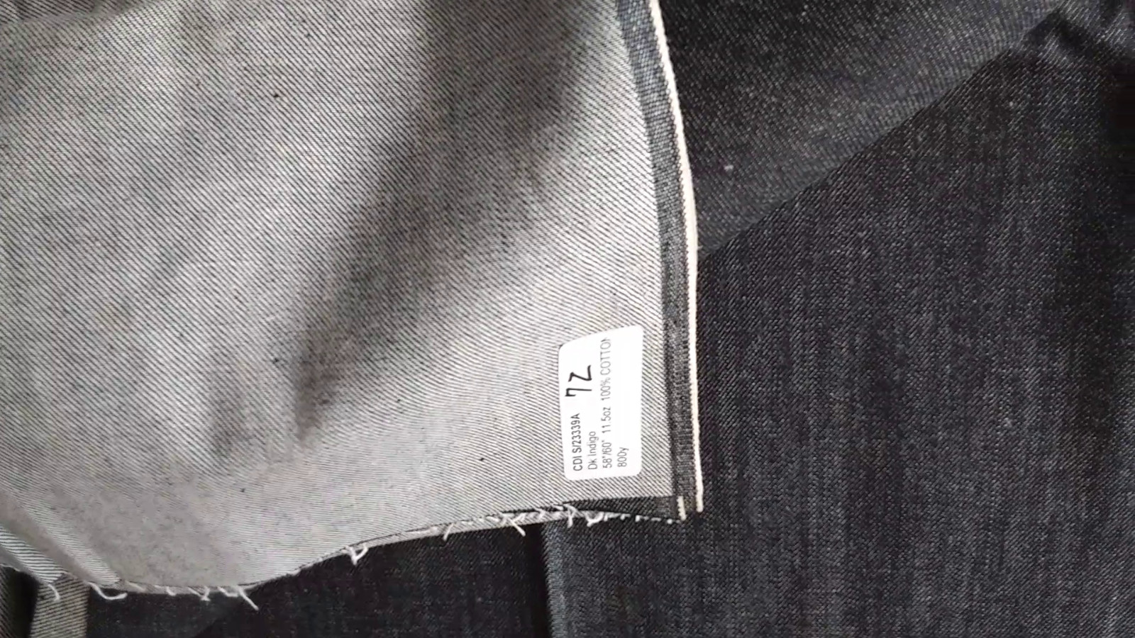 100% Cotton Denim Twill Dark Navy 2.5 Yds 58″ Wide