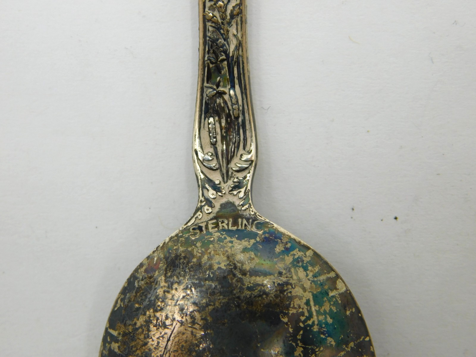 Antique Sterling Silver Souvenir Spoon ~ Hotel Dennis ~ Atlantic City , NJ