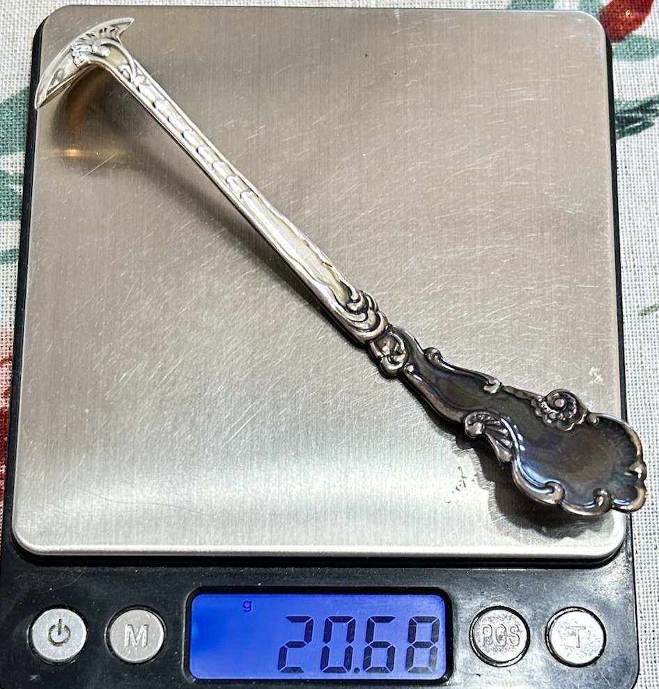 Beautiful Sterling Silver Gorham 1880’s Sauce Mustard Serving Ladle Spoon 4.75″