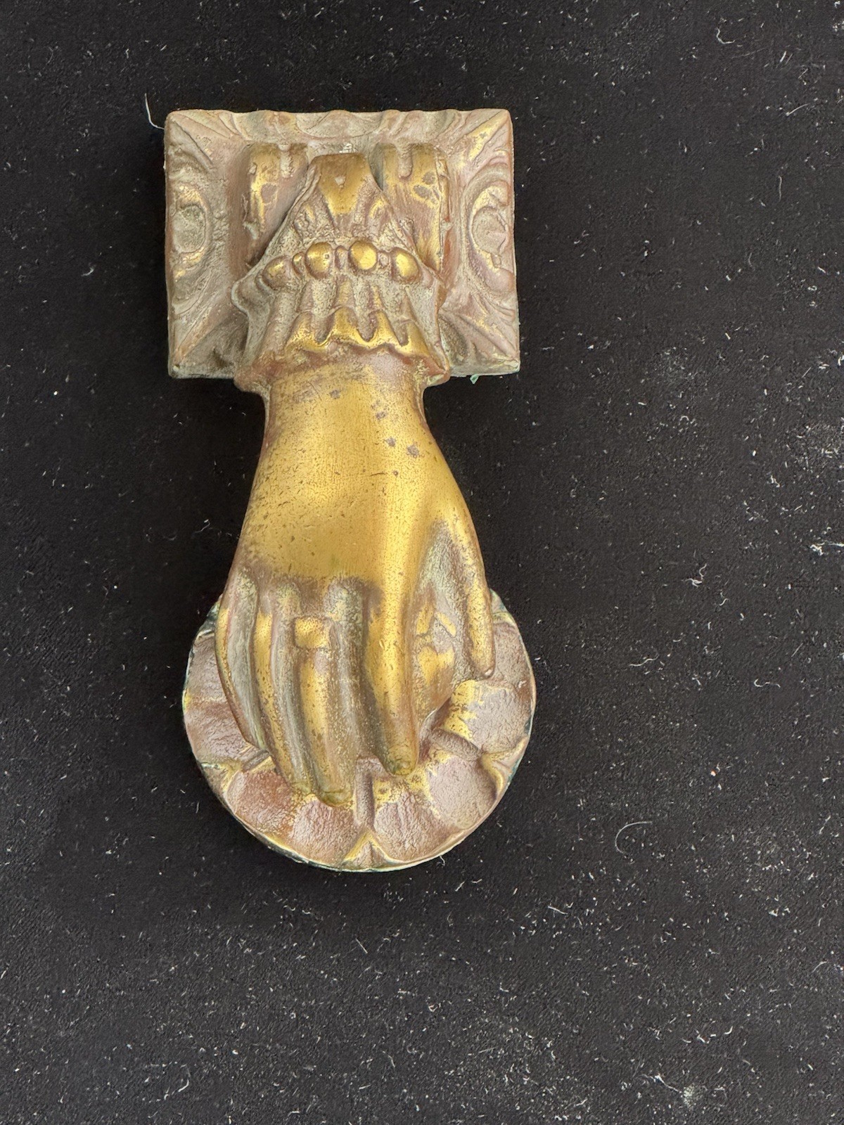 Antique Bronze Hand of Fatima Door Knocker – Victorian Home Decor