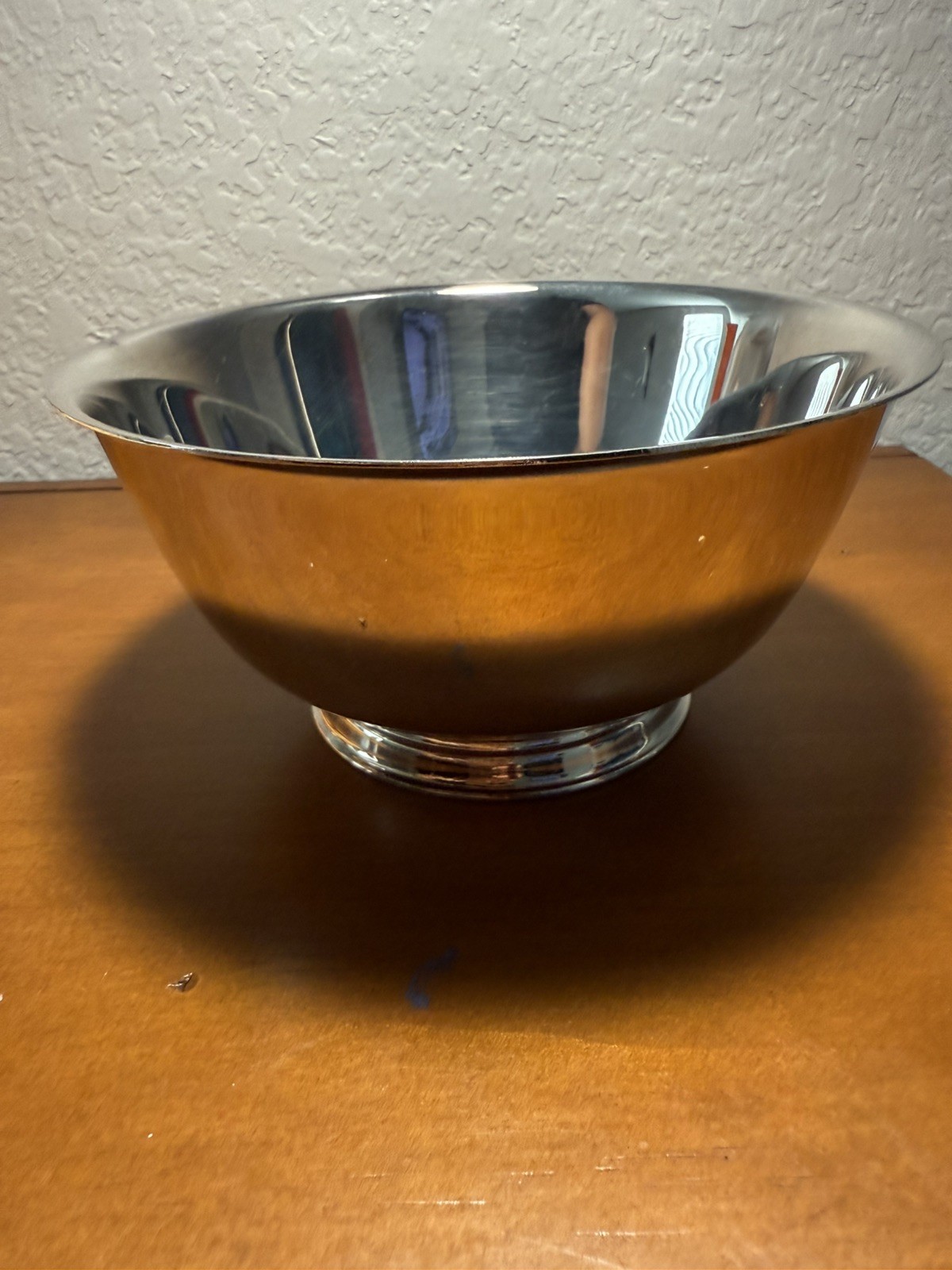 VTG Paul Revere Reproduction Silver Plated Footed Bowl 3” Snack Size engraved