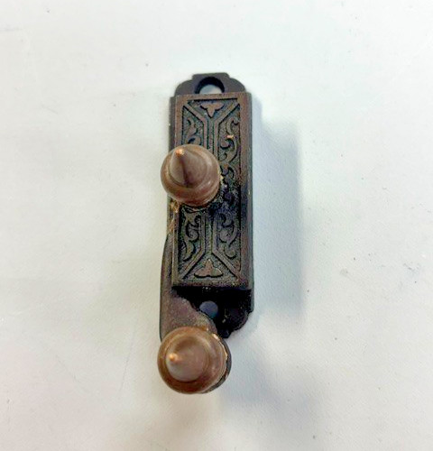 Antique Window Steeple Top Lock Sash Brass cast iron Eastlake Hardware