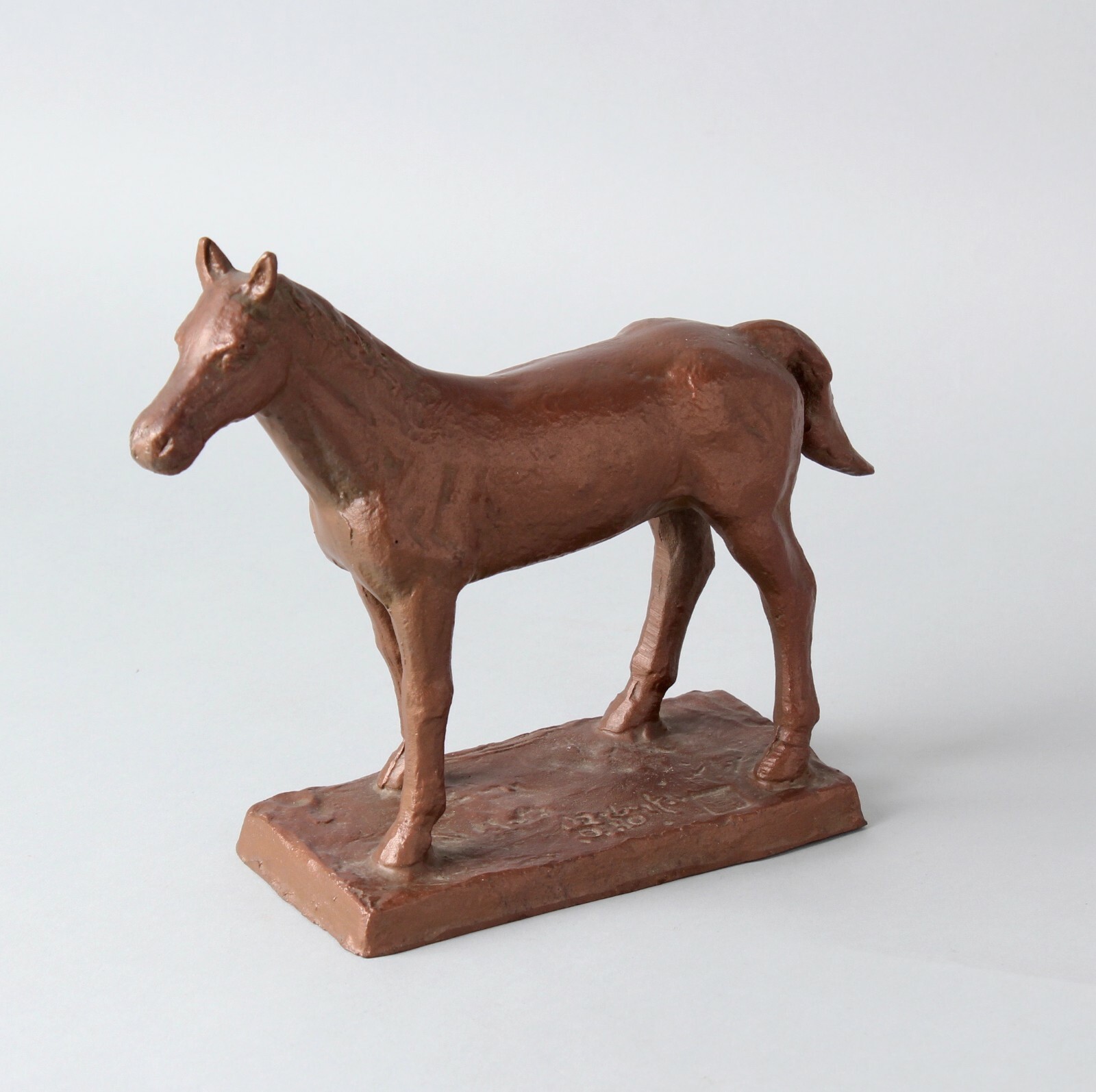 Horse iron sculpture object by a well known Japanese Metal artist FF3