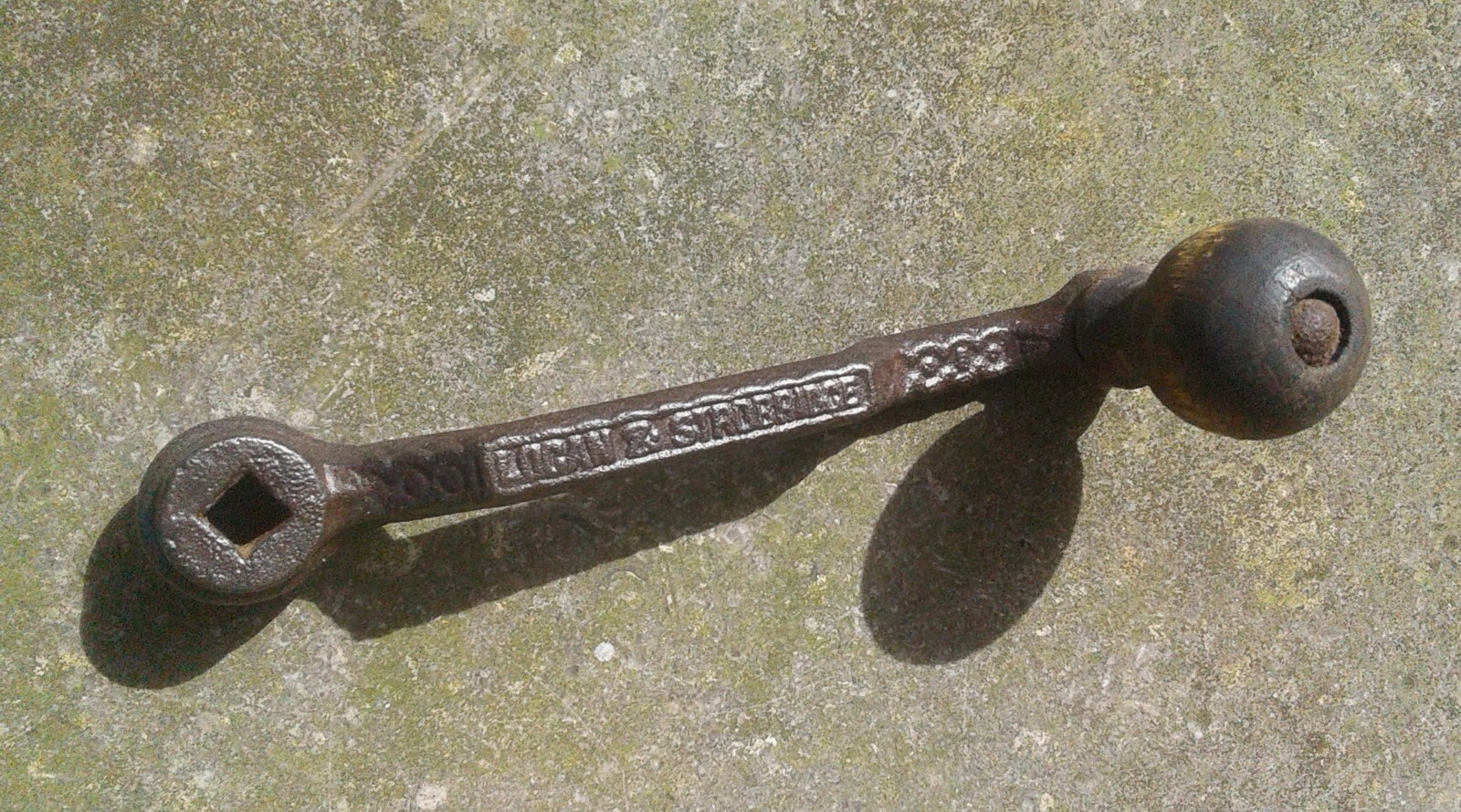 Antique Coffee Grinder Handle Logan and Strobridge Manual