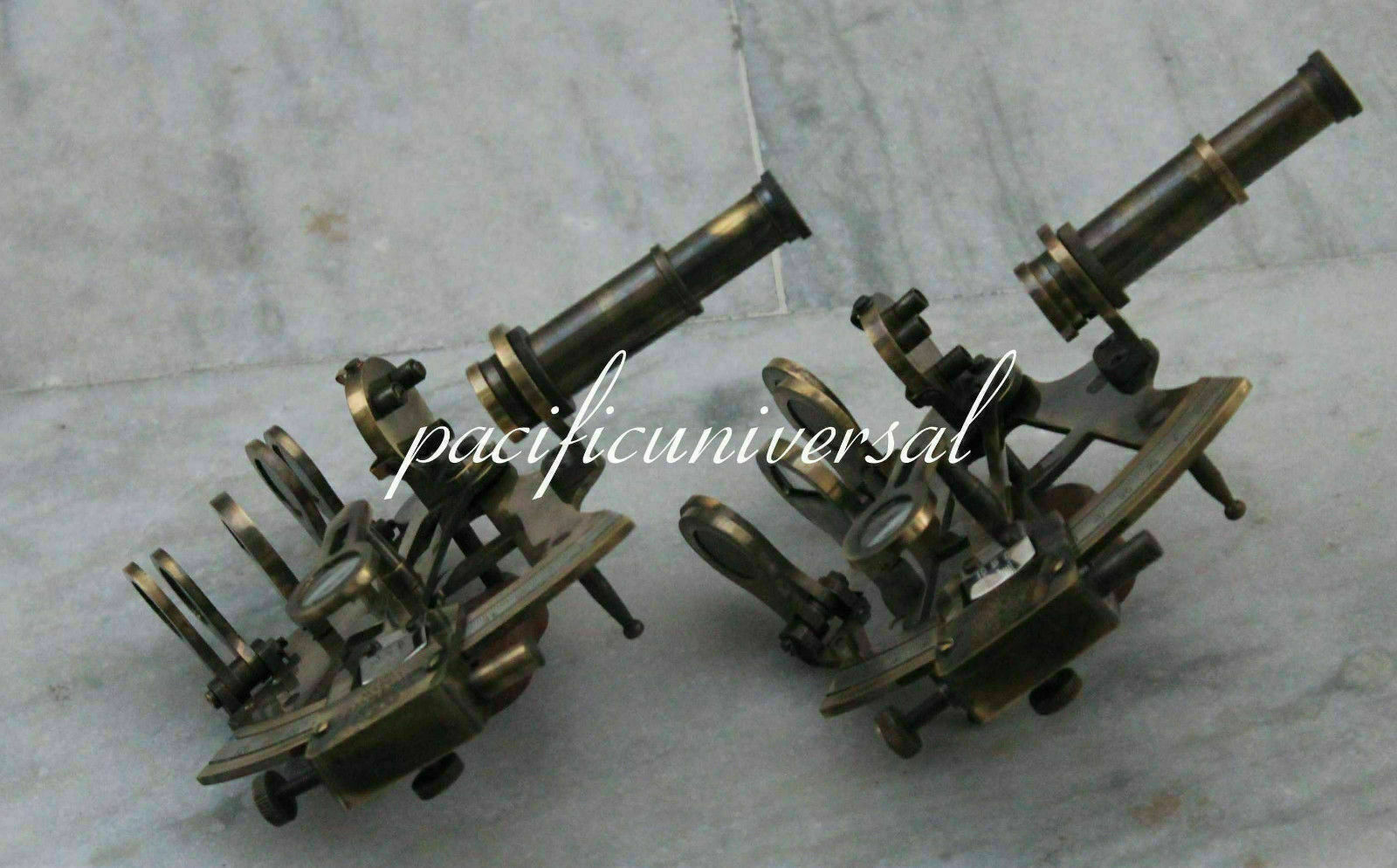 Set of 2 PCs 5″ Brass Nautical Antique Maritime Navy Astrolabe Sextant Gift Item