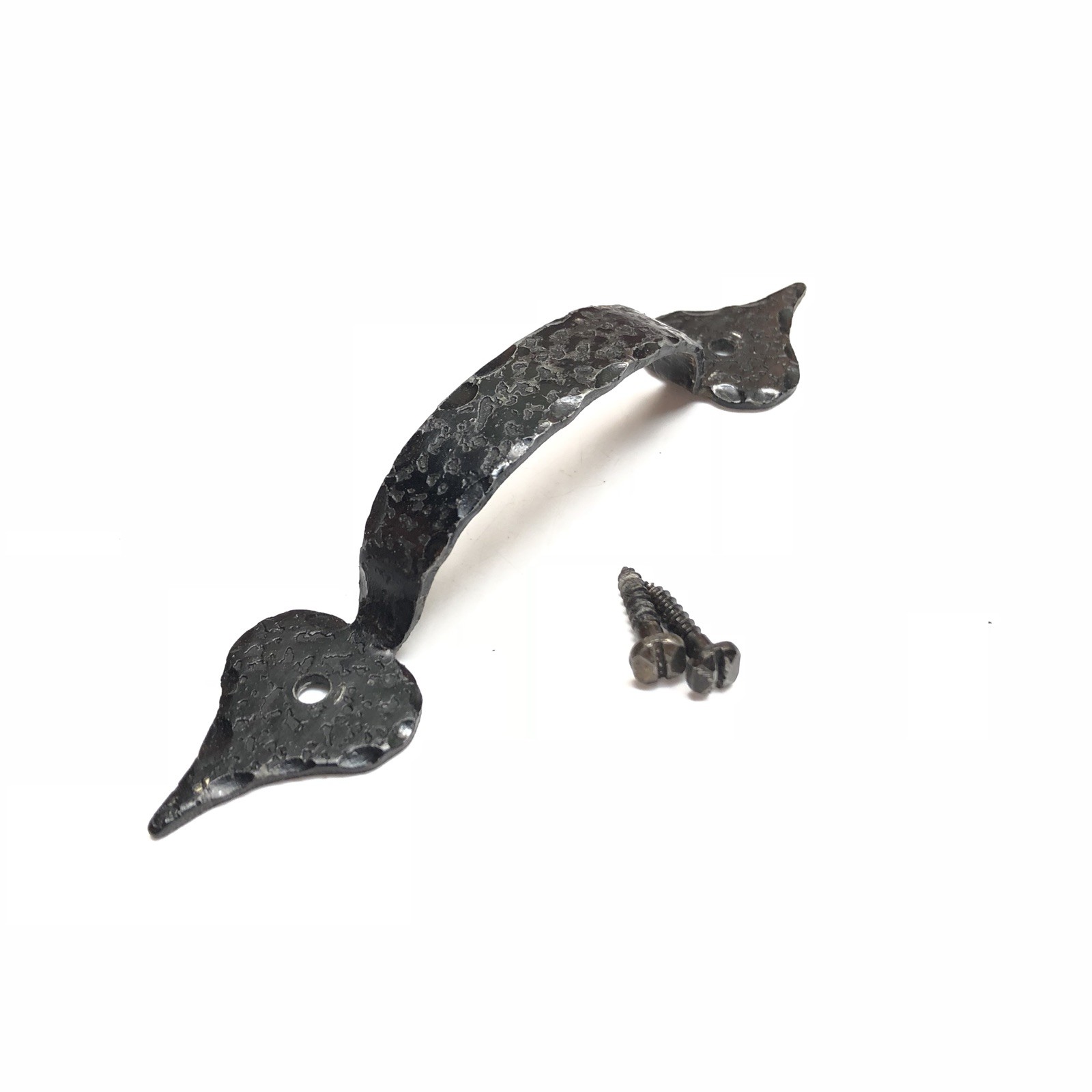 Vintage, Antique, Colonial,Hammered, Black, Cabinet Drawer Pull, Door Handle