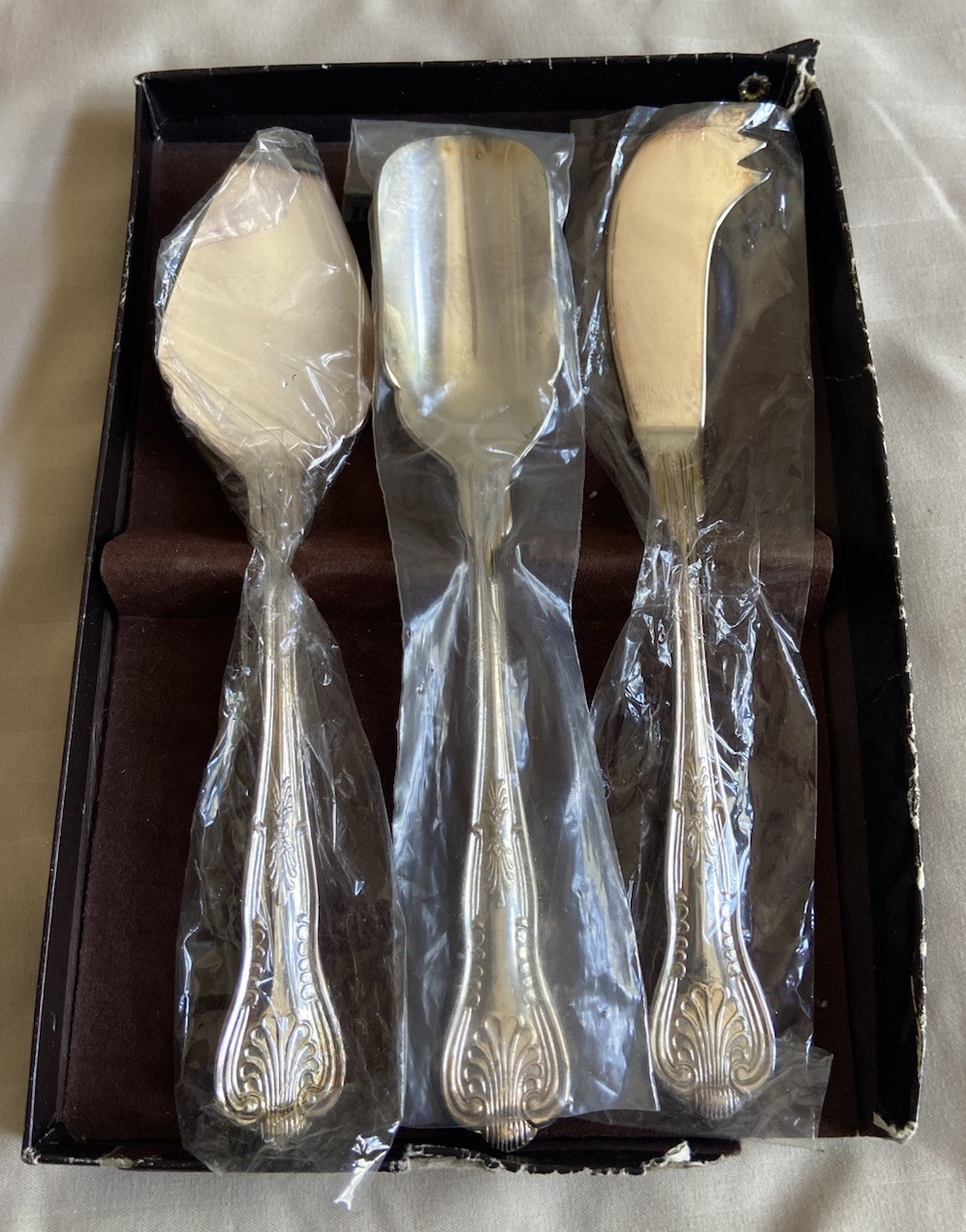 3 pc Silver Plate/Silverplate Godinger Japan Serving Set Dining Utensils
