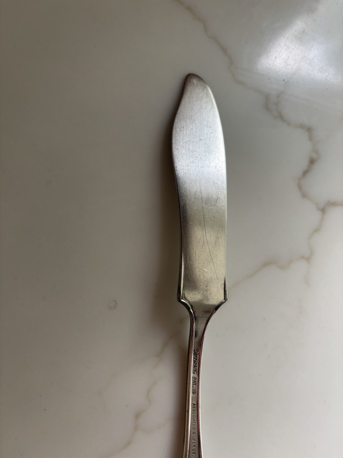 Associated Silver Yourex – PANAMA – butter knife (silverplate 1915 antique)