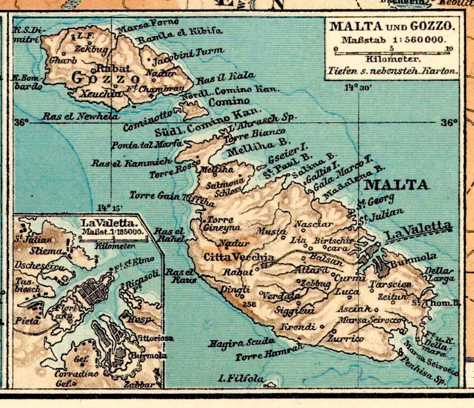 Mediterranean Sea Original Dated 1905 Spain Gibraltar Turkey Egypt Croatia