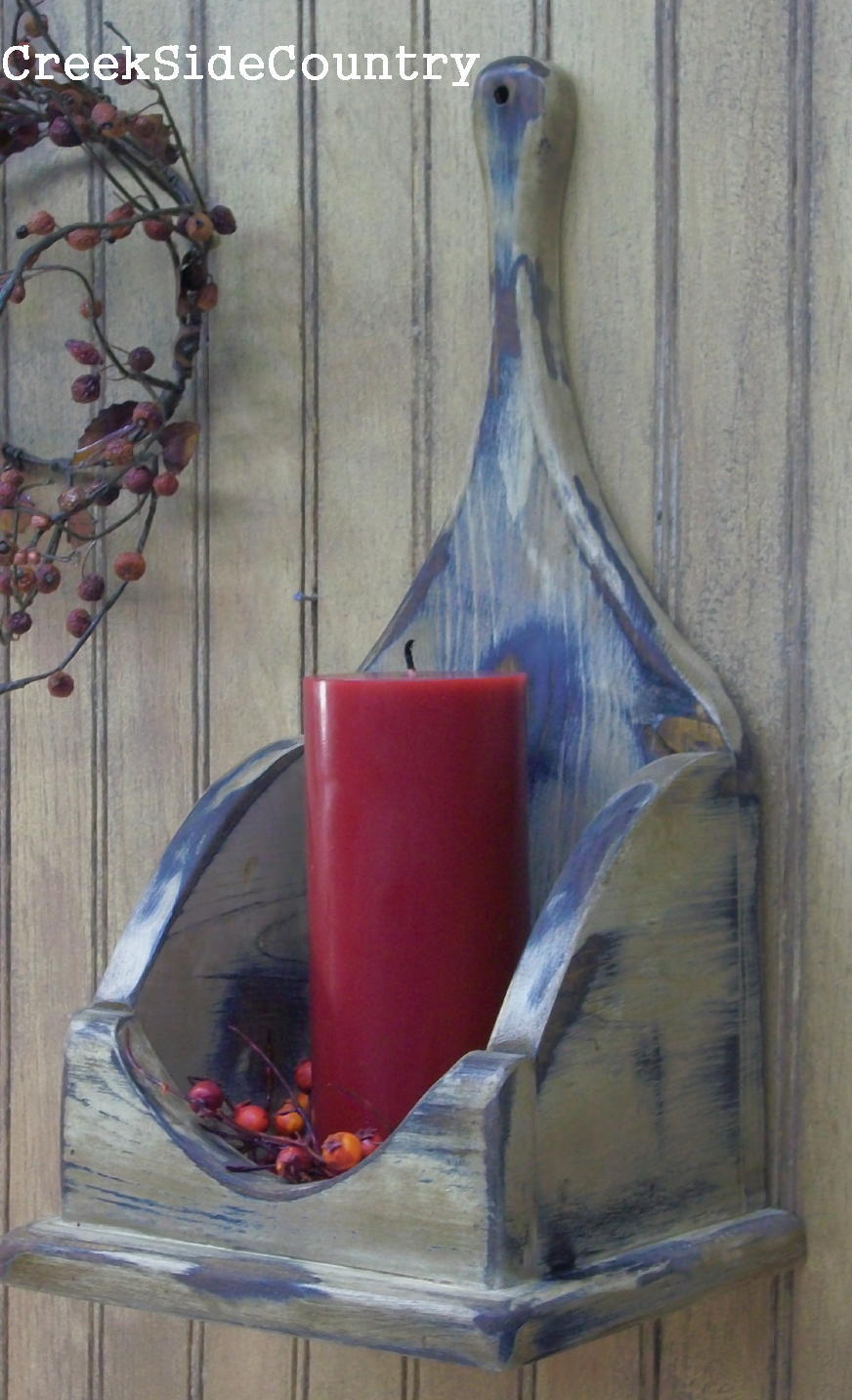 Primitive Early Colonial Candle Wall Sconce