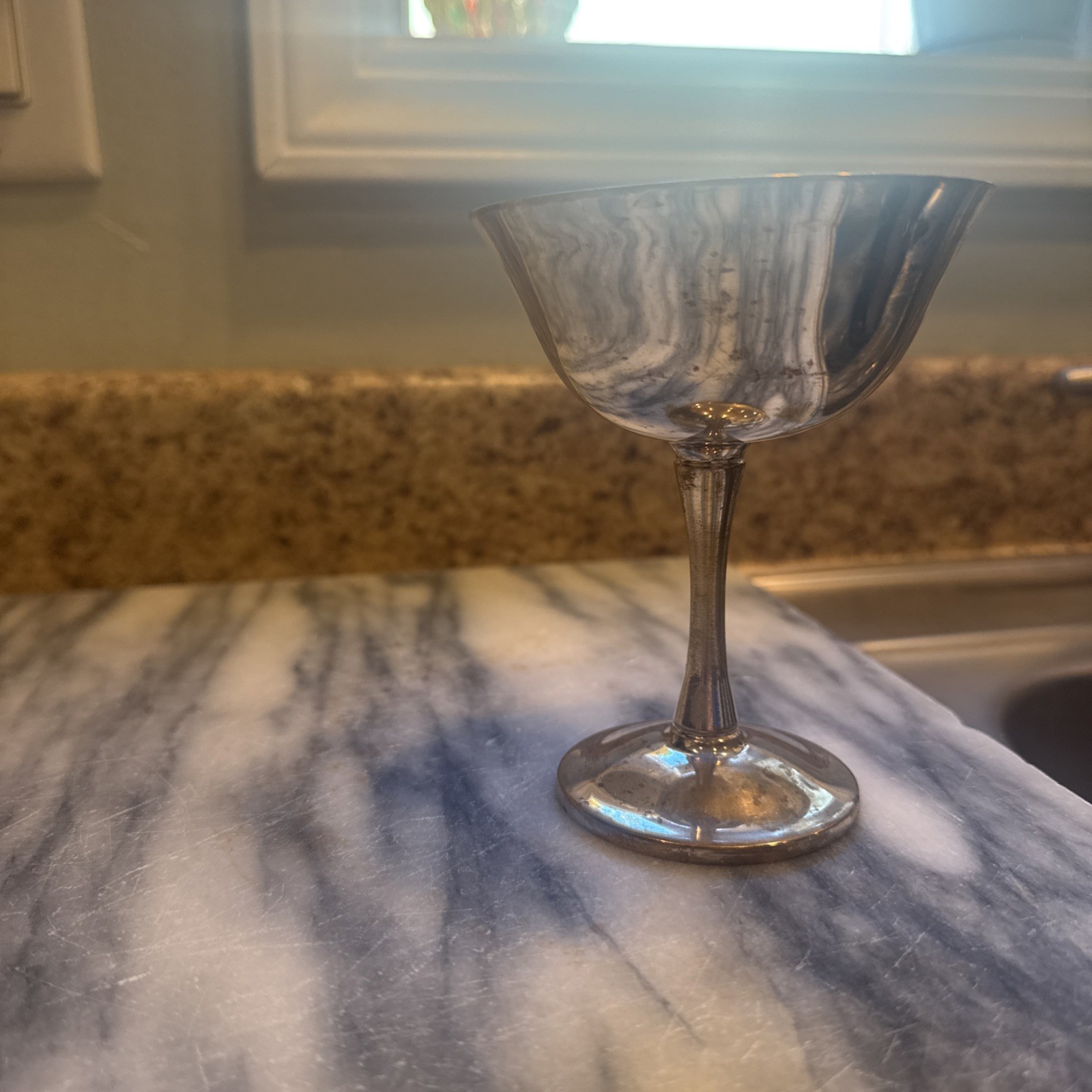 VTG Salem Silver Plated Champagne Glass Cup Goblet Chalice Made In Portugal