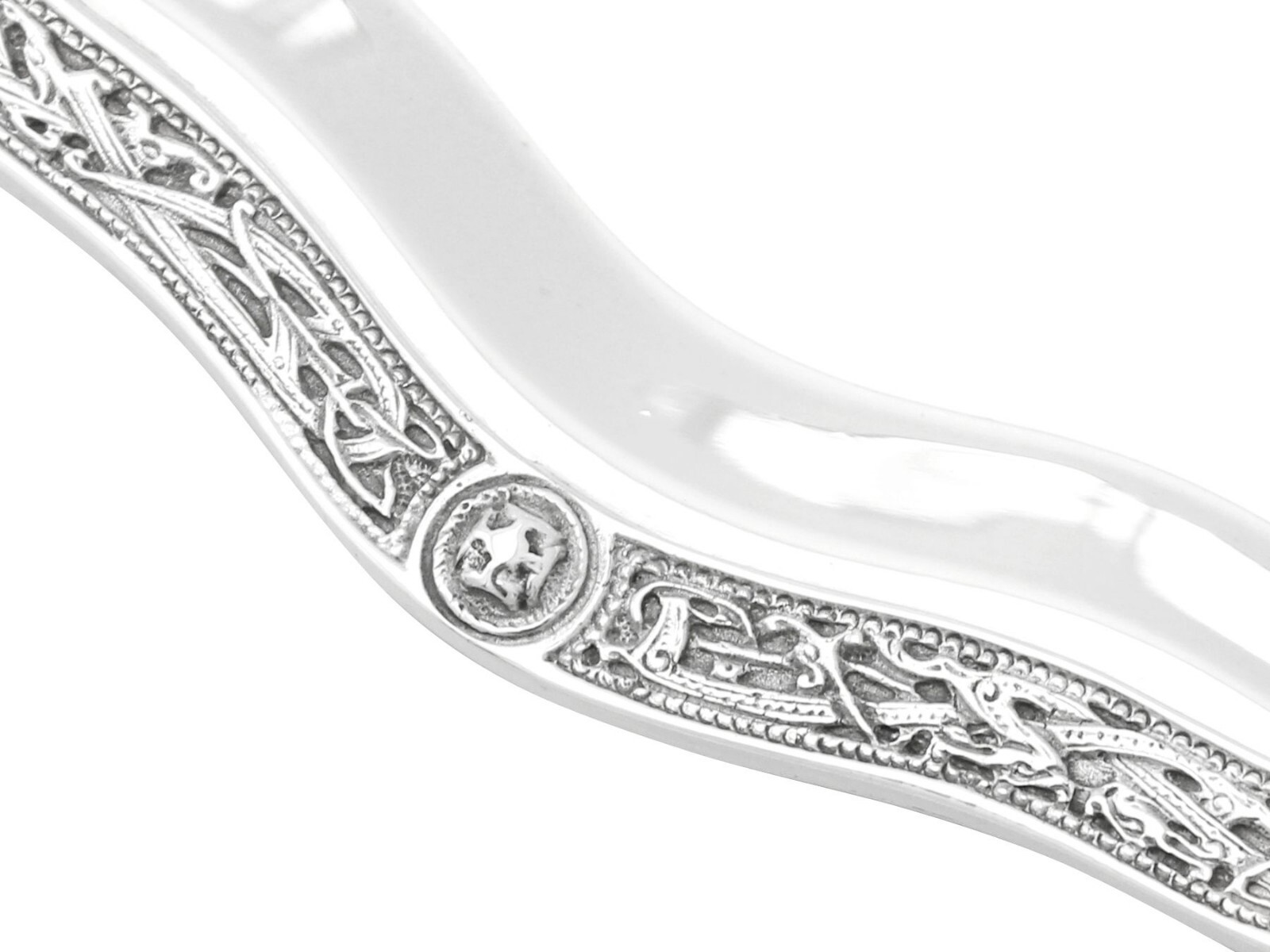 Sterling Silver Salver by Wakely & Wheeler – Lindisfarne Style – Vintage