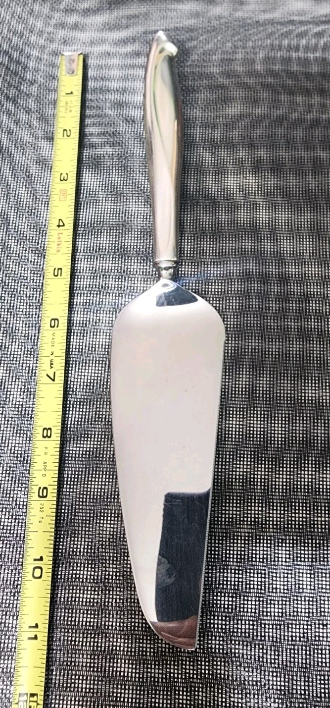 c1954 SILVER SCULPTURE STERLING 🤑🥈 HANDLED PIE PASTRY & CAKE SERVER 🥧🍮🍰