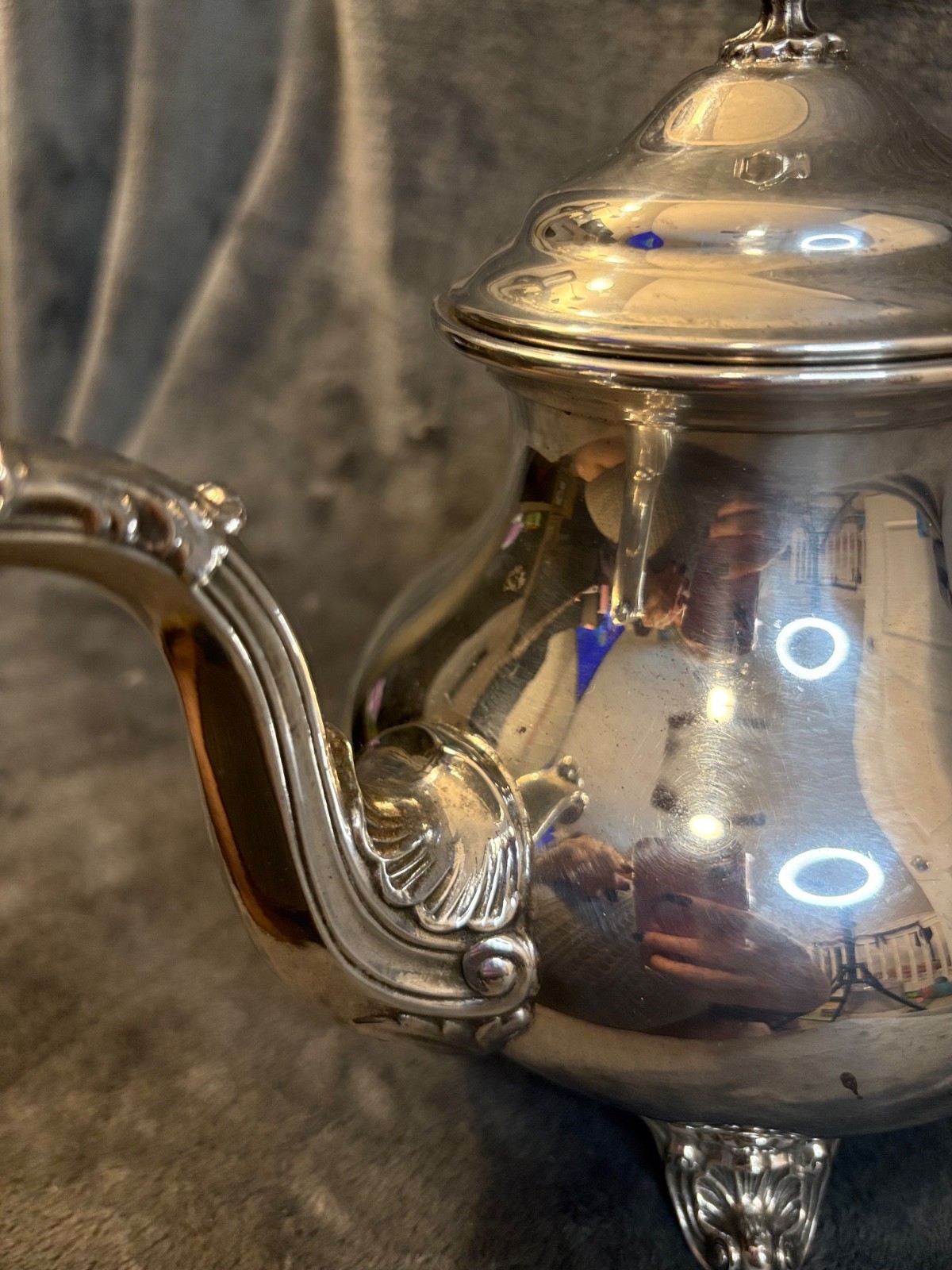 Gorham Duchess YC 1902-C Hand Chased 3 Pint Silver EP Coffee Vintage Teapot