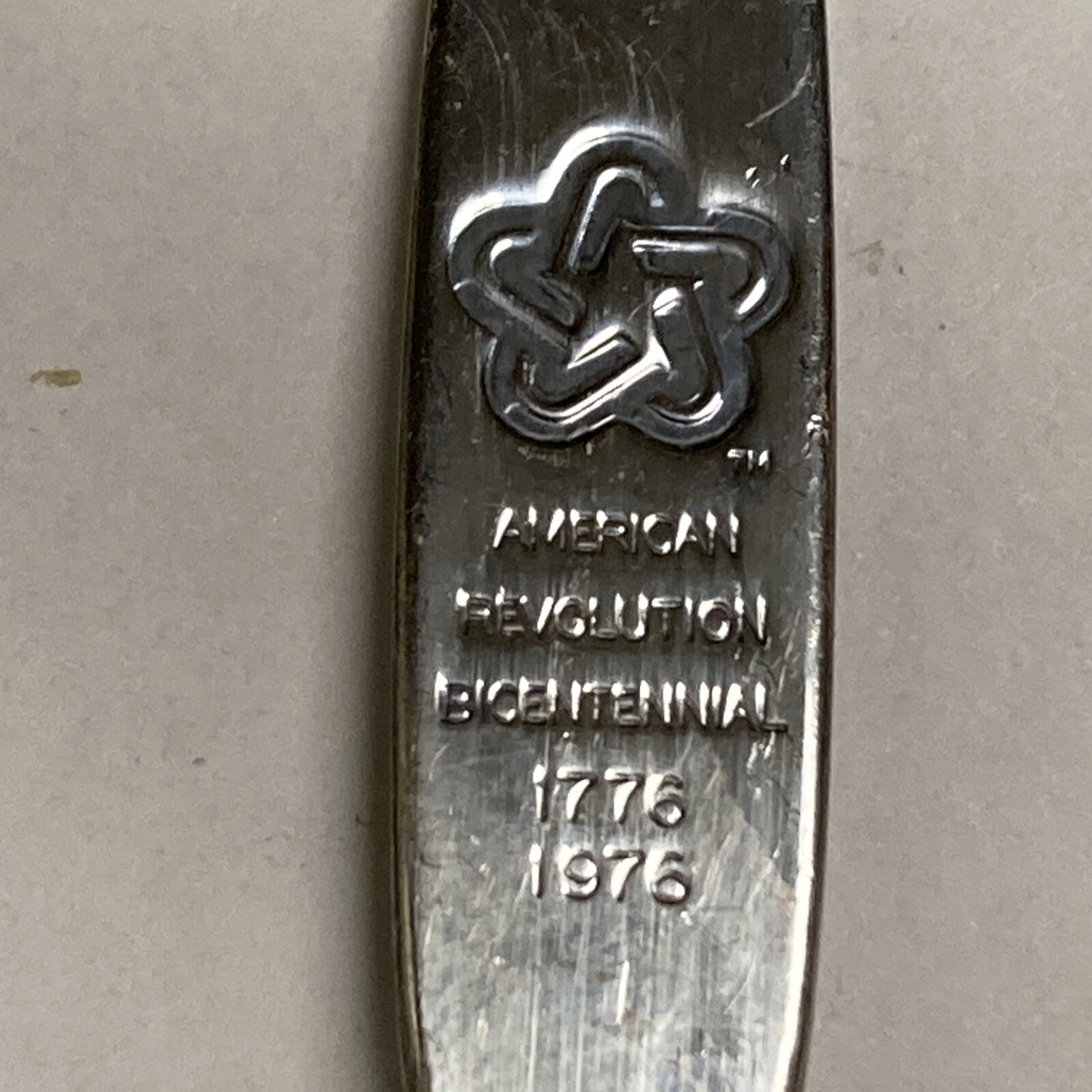 Vintage Souvenir Spoon US Collectible American Revolution Bicentennial 1776-1976