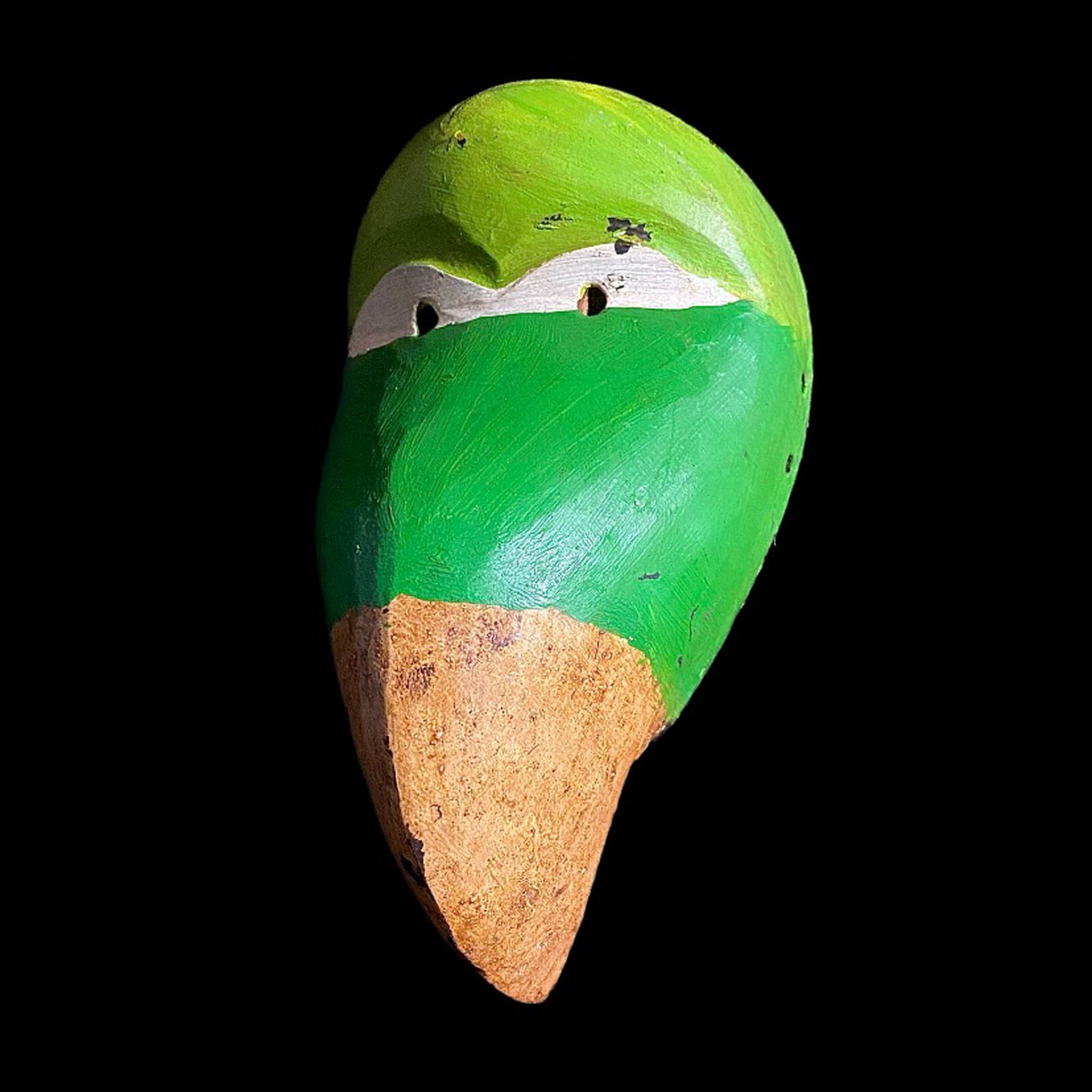 Strong Cubist Dan Bird Man Wood Face Mask Early 20th Century Libera Africa-8026