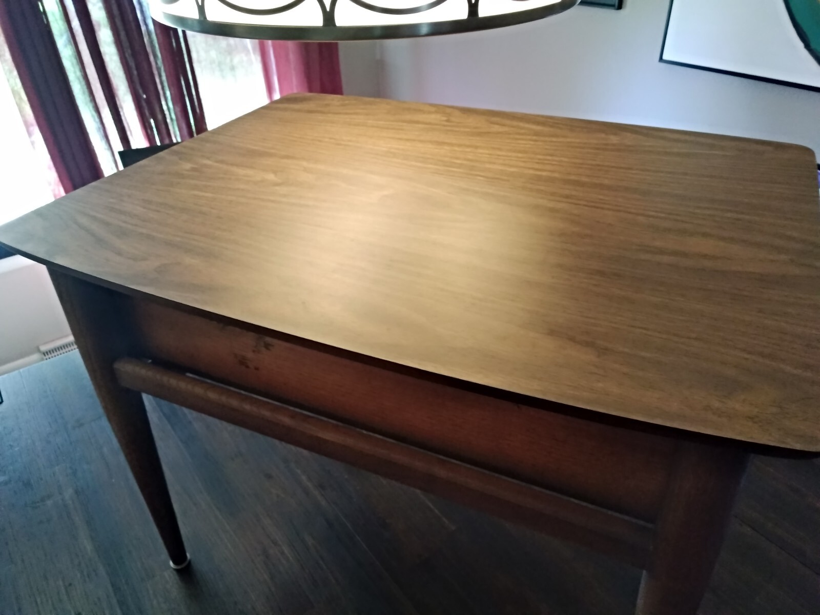 LANE Walnut End Side Lamp Table Nightstand Mid Century Modern MCM 1964