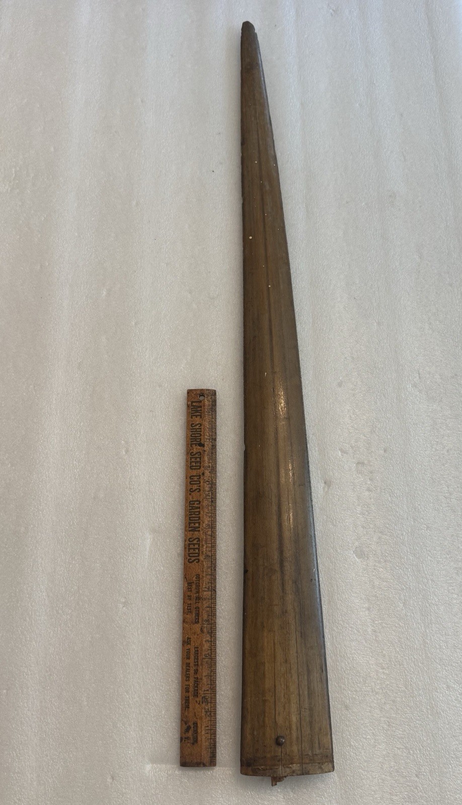 Antique Dated 1900 Sailor Made Folk Art Swordfish Bill Bird & Ship Carved Design