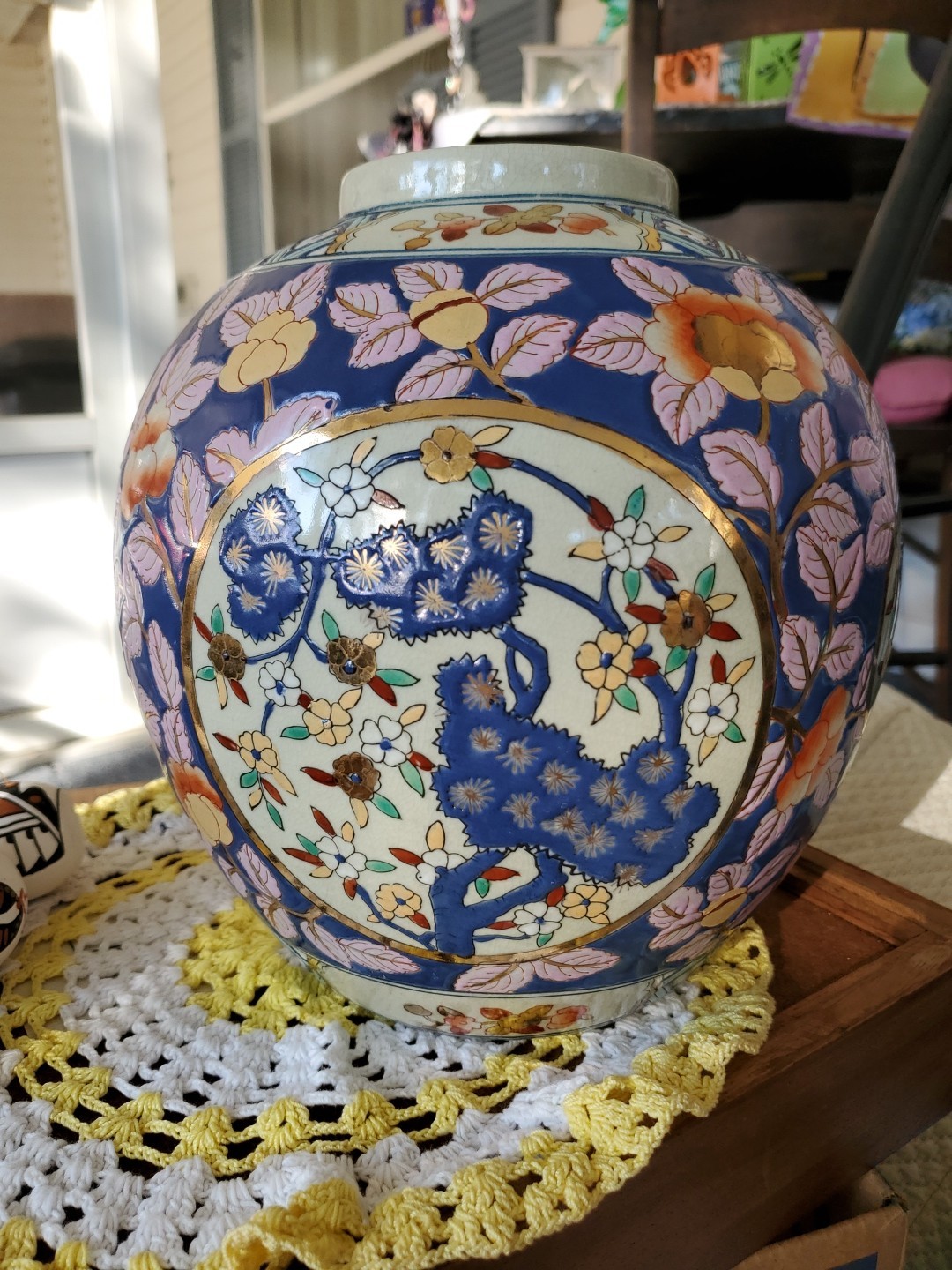 Antique Da Emperor Yonzheng/Nian Period Porcelain Floral Ginger Jar 1723-1735 EC