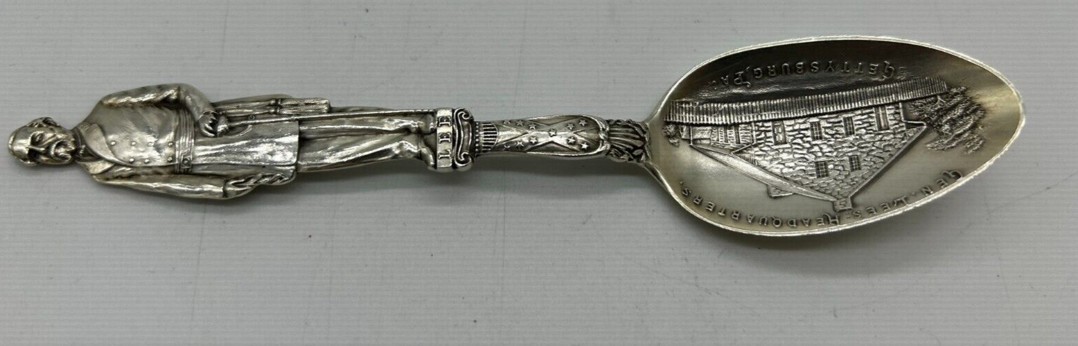 Robert E. Lee sterling silver commemorative spoon