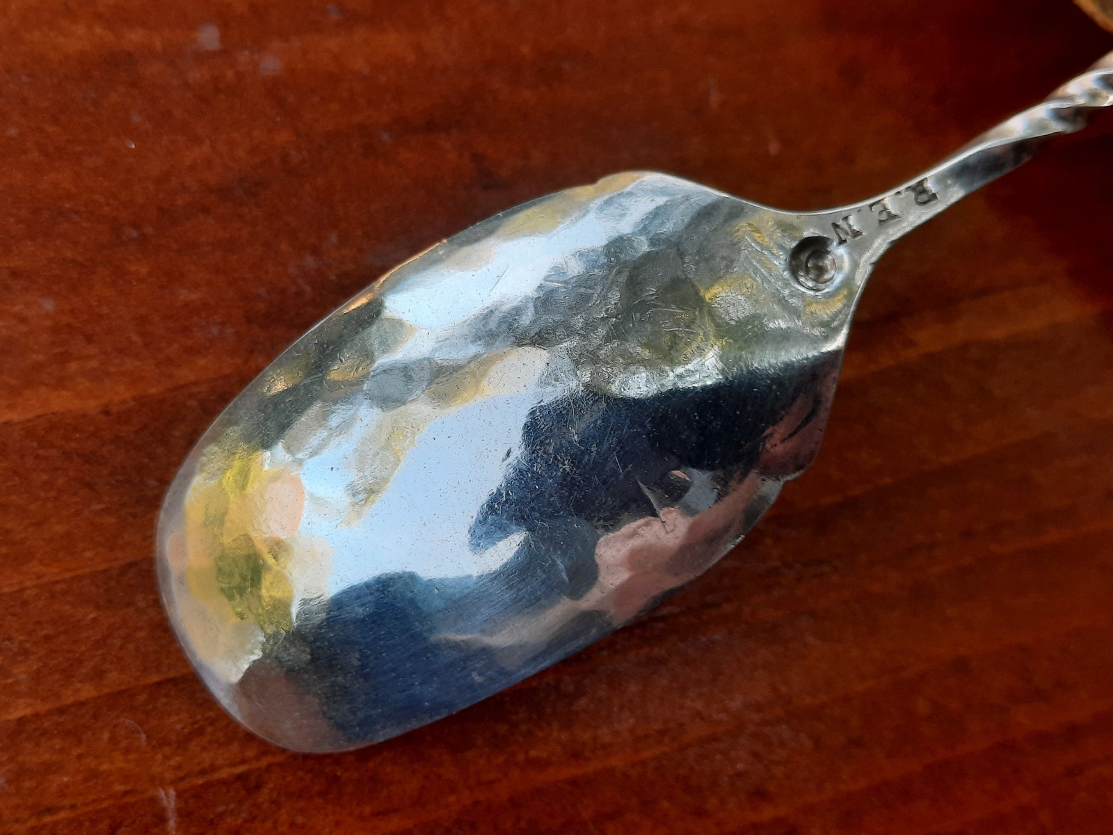 Sterling English Cooper Brothers & Sons Arts & Crafts Demitasse Spoon, No Mono