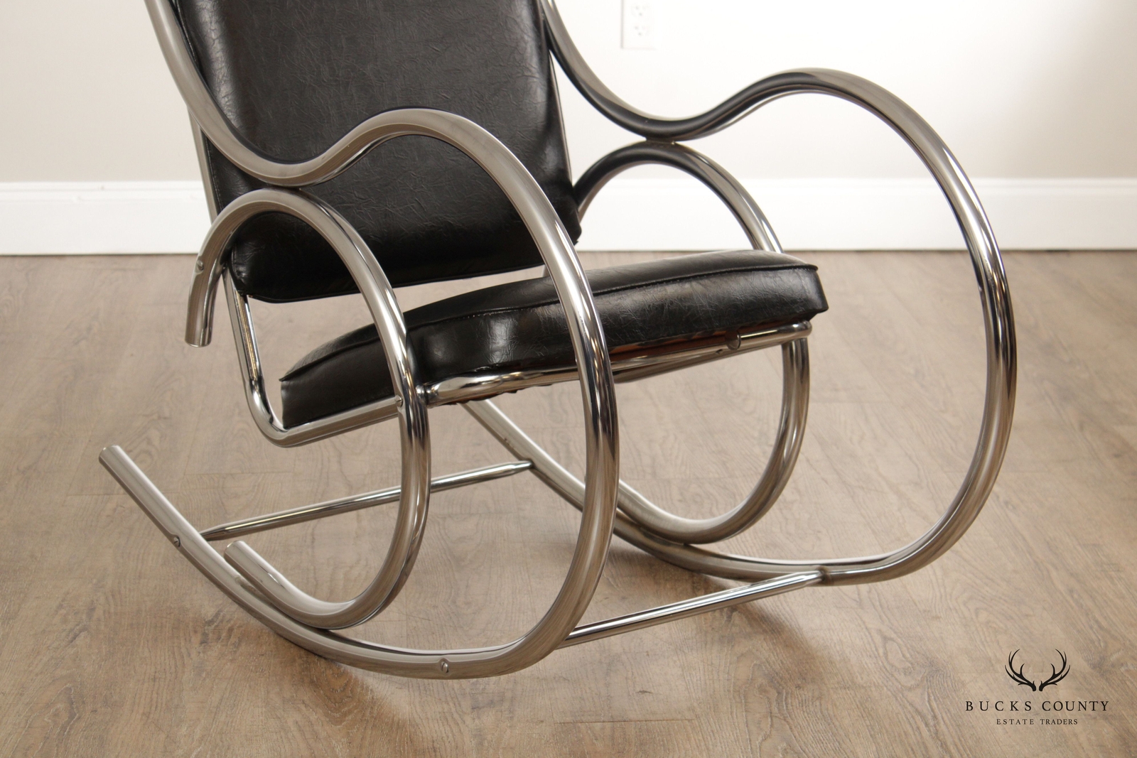 Milo Baughman Mid Century Modern Chrome Frame Rocker