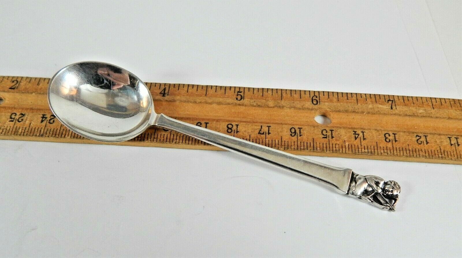Adorable Sterling Silver Spoon From Holland with Cupid Shooting Arrow